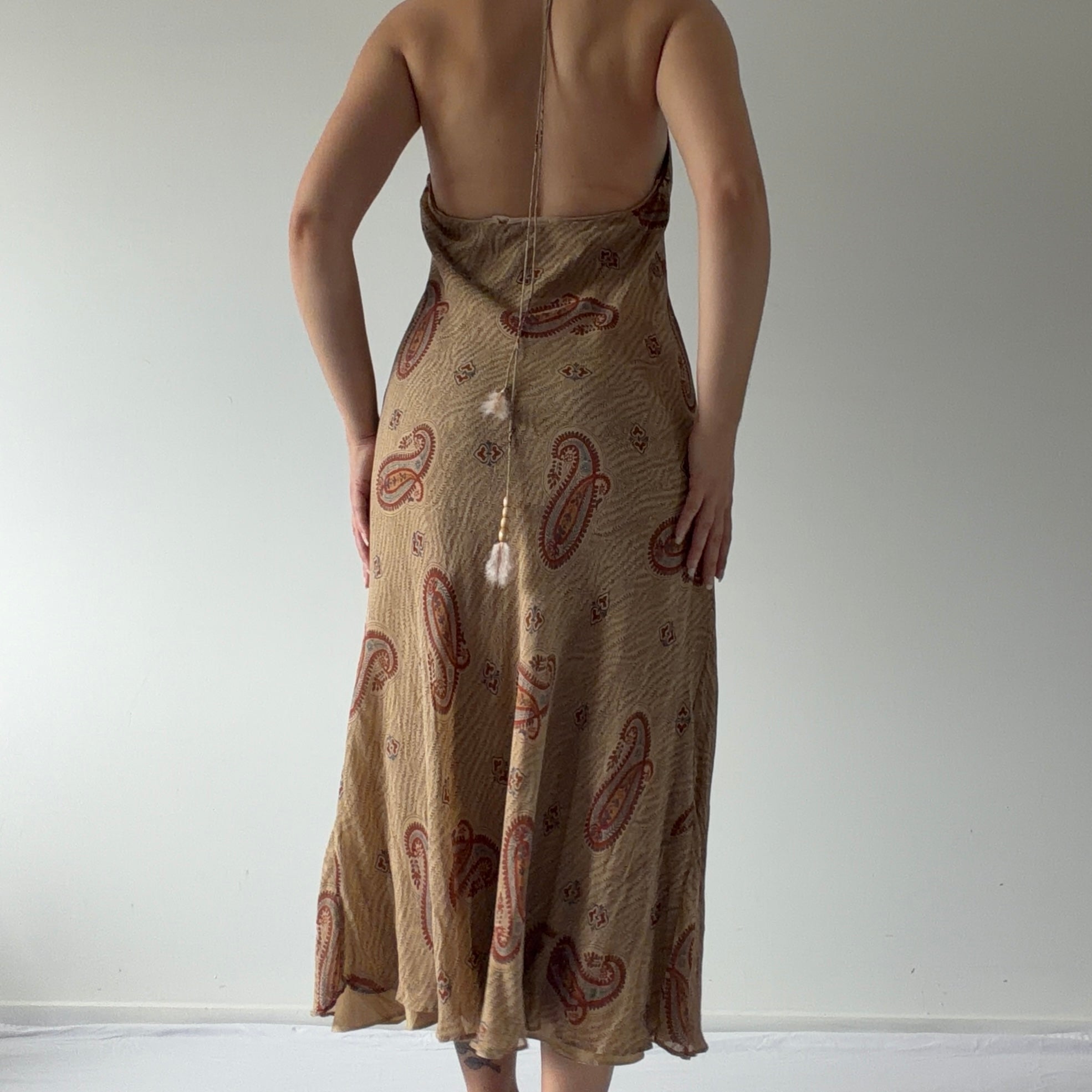 Ralph Lauren Silk Halter Dress | 10-12