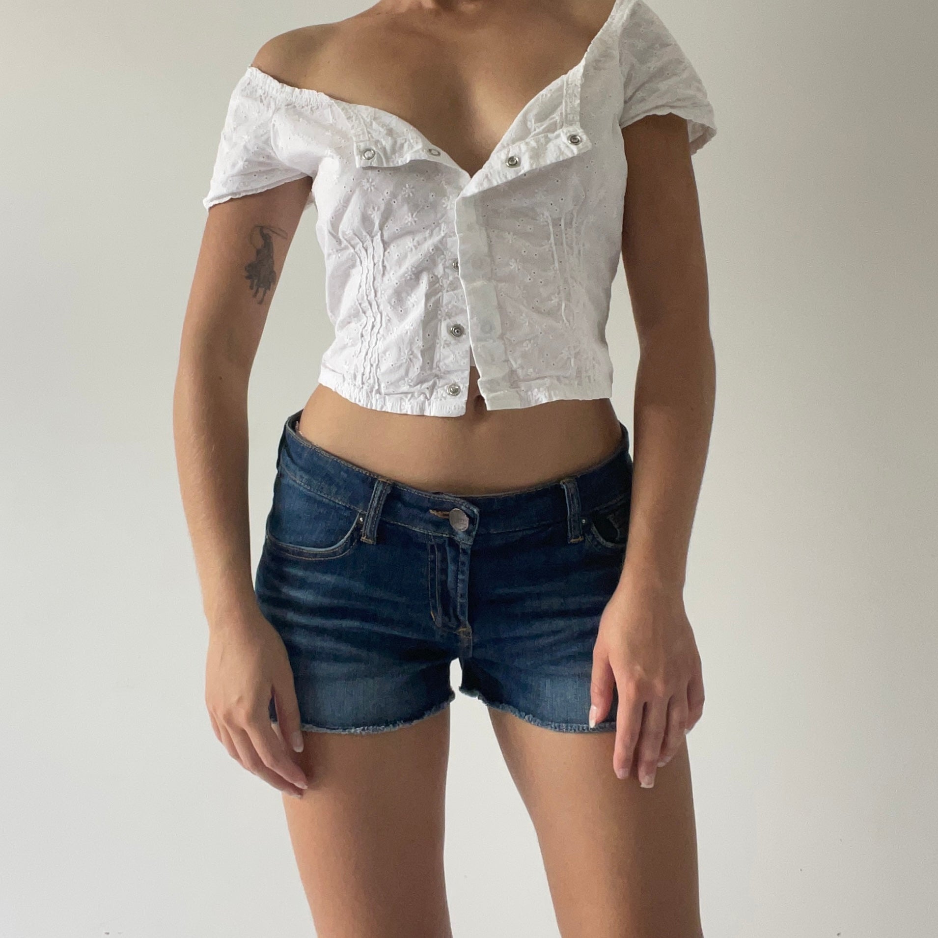 Micro Mini Denim Shorts | 6-8