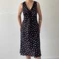 ECI 100% Silk Midi Dress | 10-14