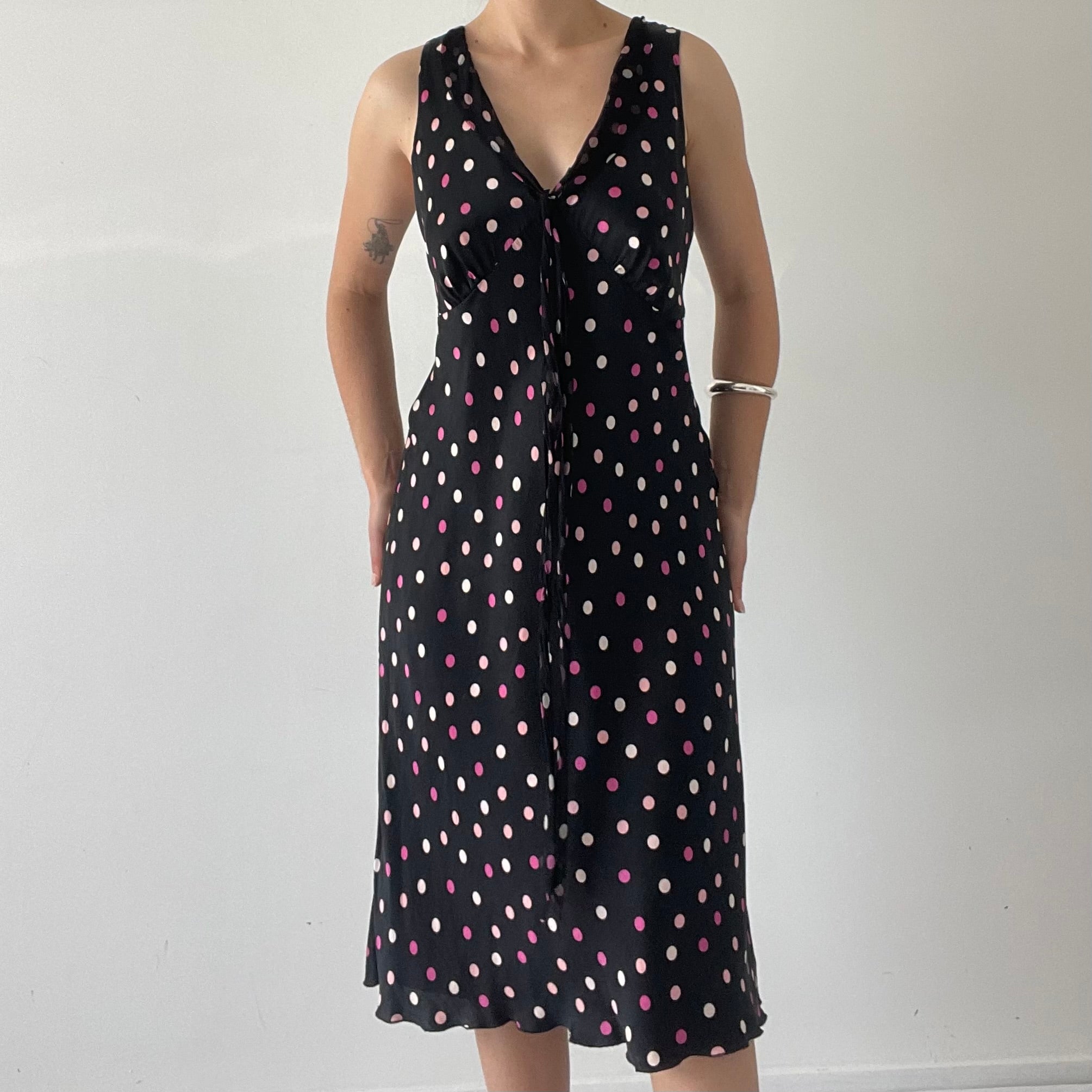 ECI 100% Silk Midi Dress | 10-14