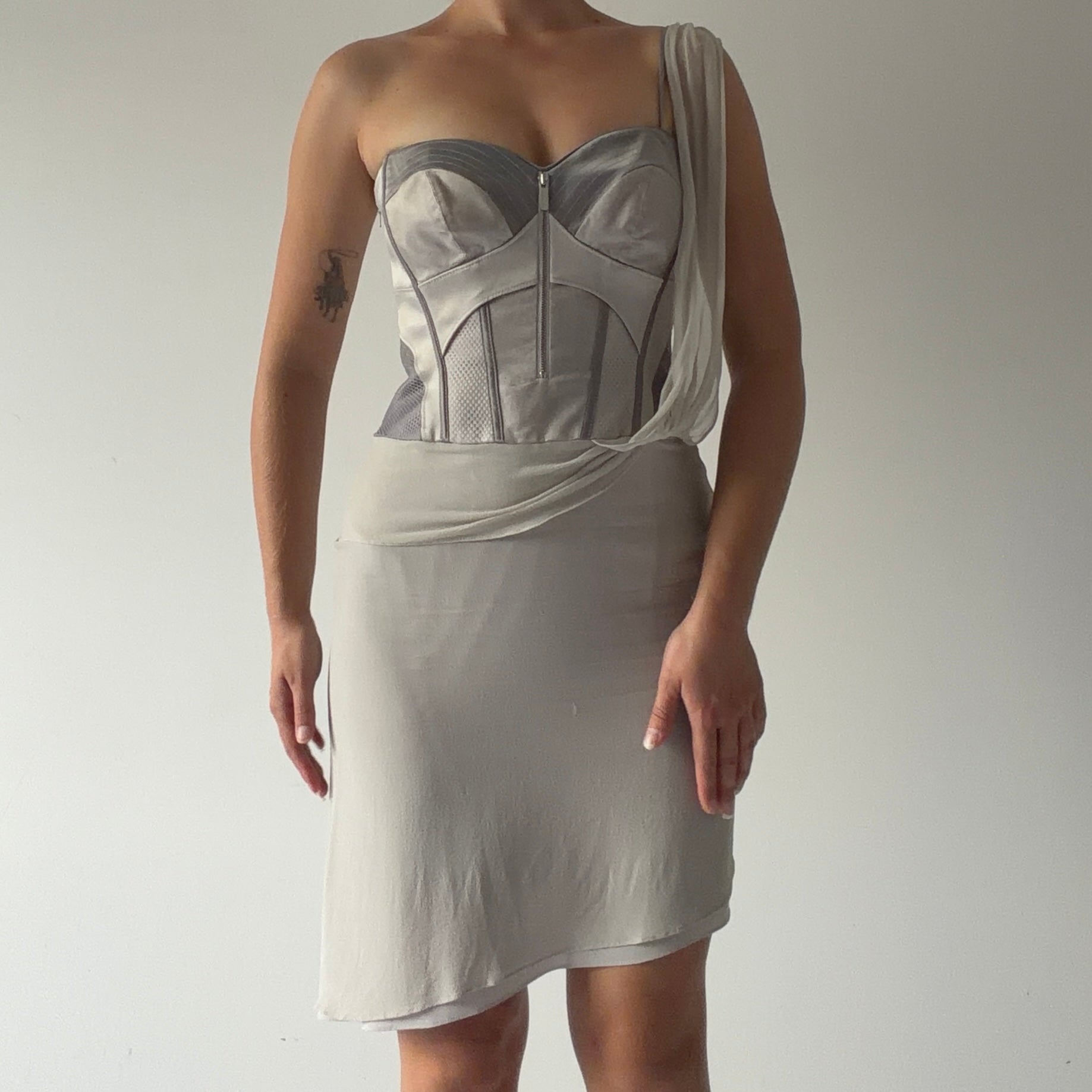 Karen Millen Silk Corset Mini Dress | XS
