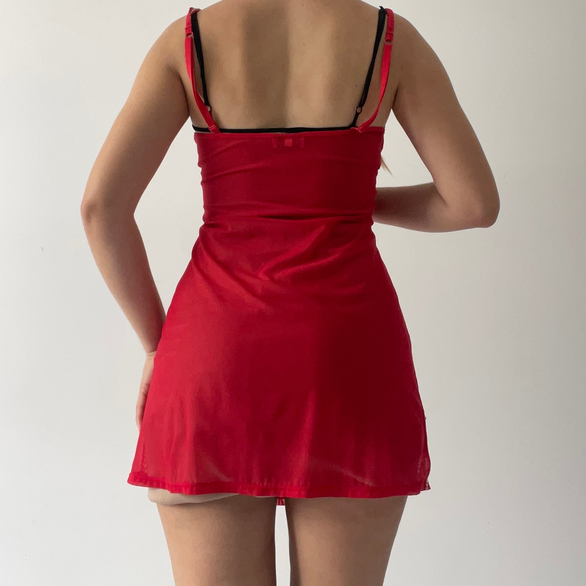 GB ELA Diamnté Mesh Mini Dress | 8-10