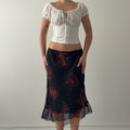 Giorgio Fiorlini Floral Midi Skirt | L