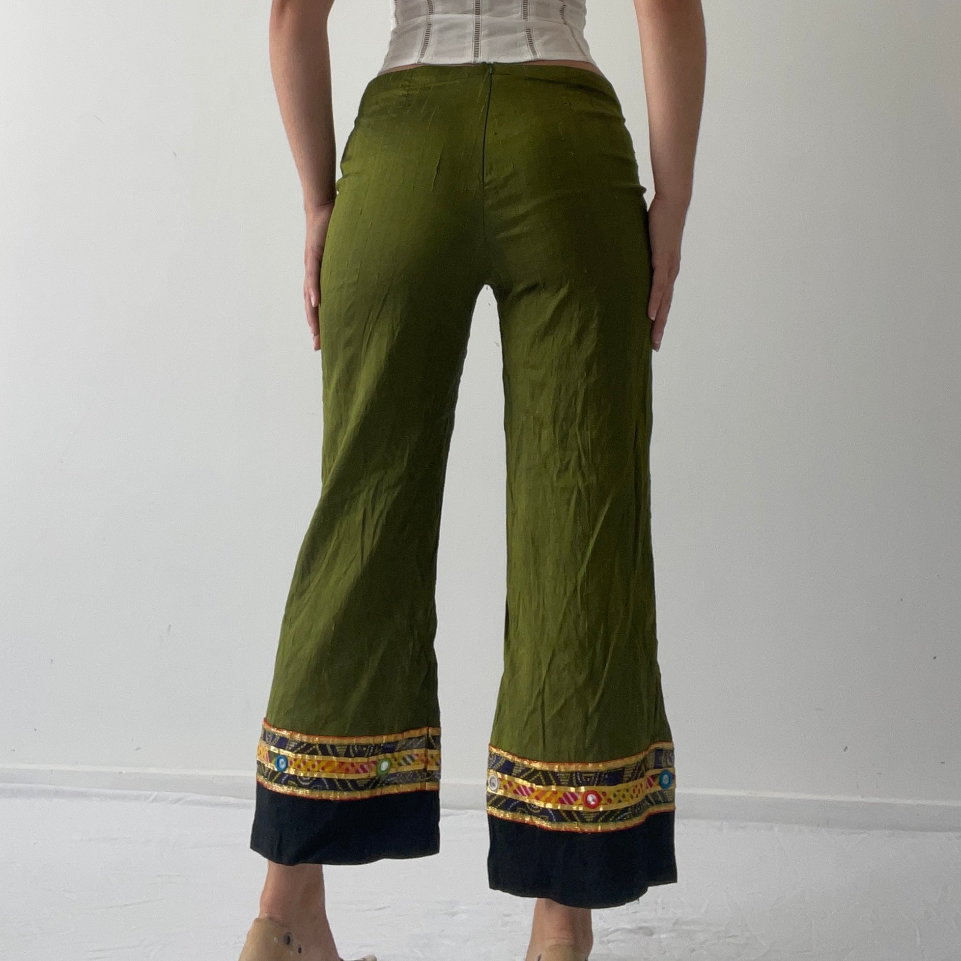 Silk Capri Pant | Made in NZ | S