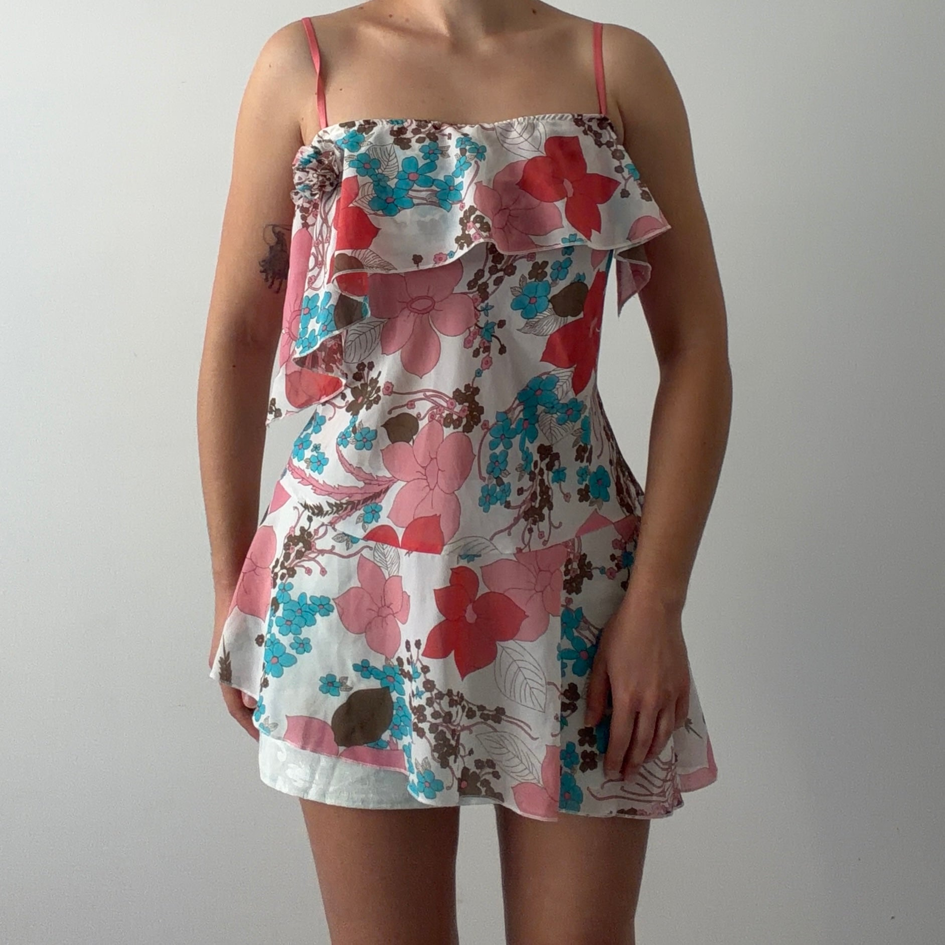 Floral Asymmetric Cami Top | L