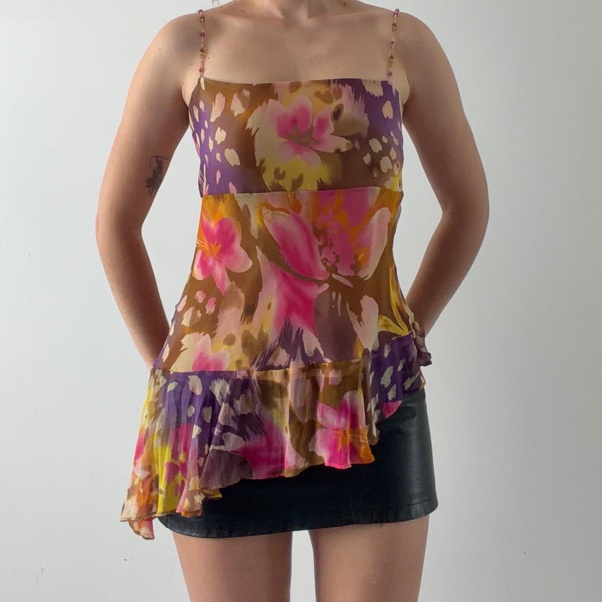 Ice Silk Asymmetric Cami | S