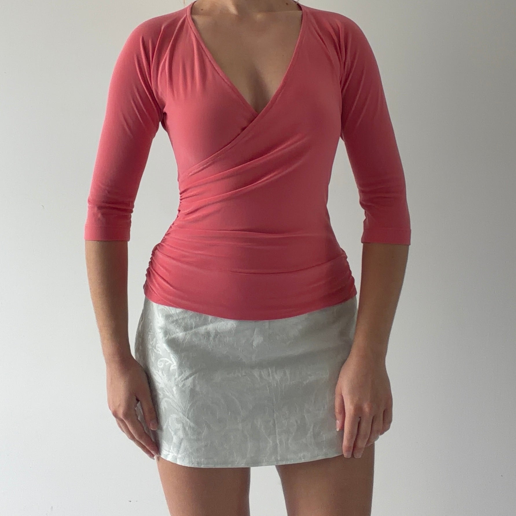 Laura Max Coral 3/4 Sleeve Top | S