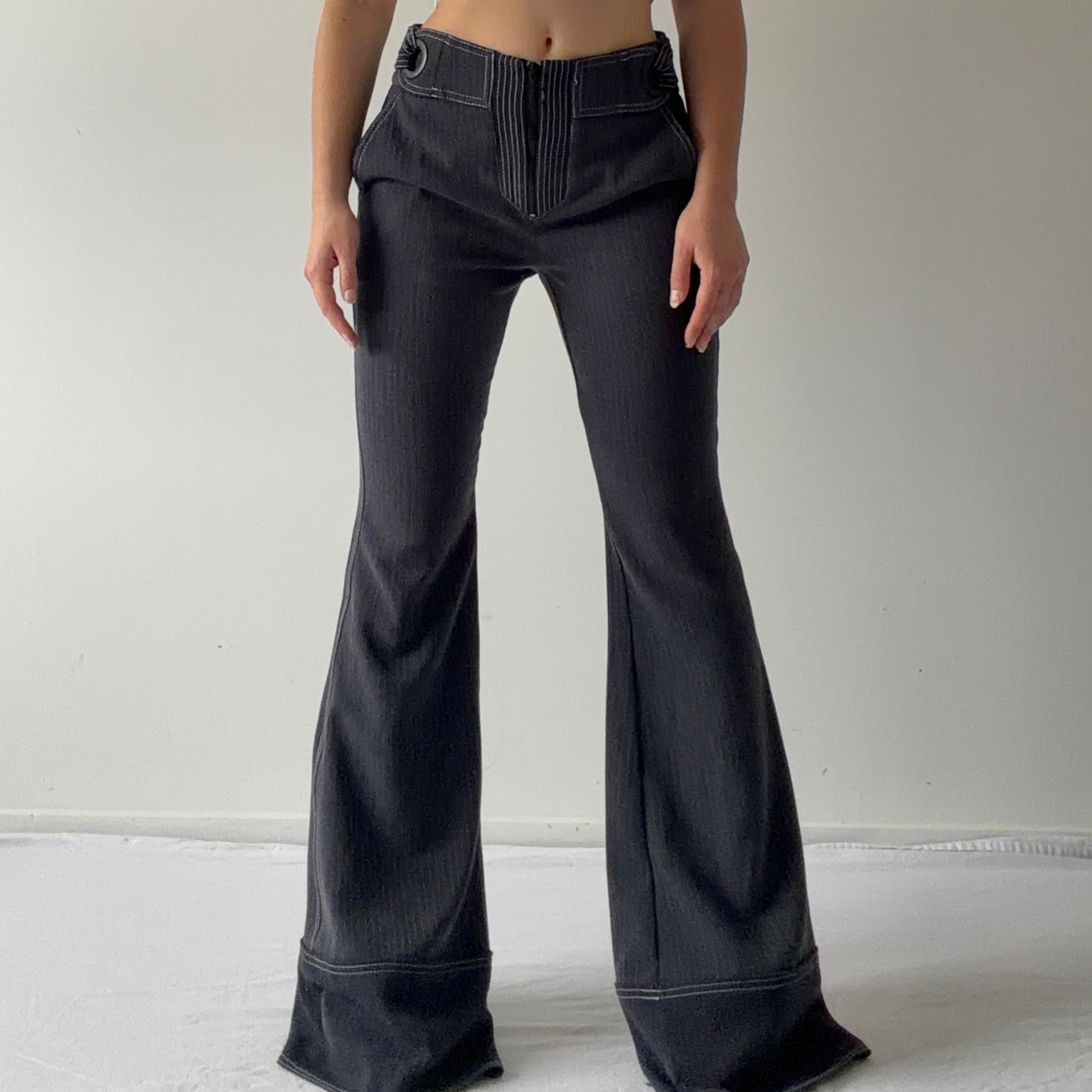 Shoulder Super Flare Pants | 8-10