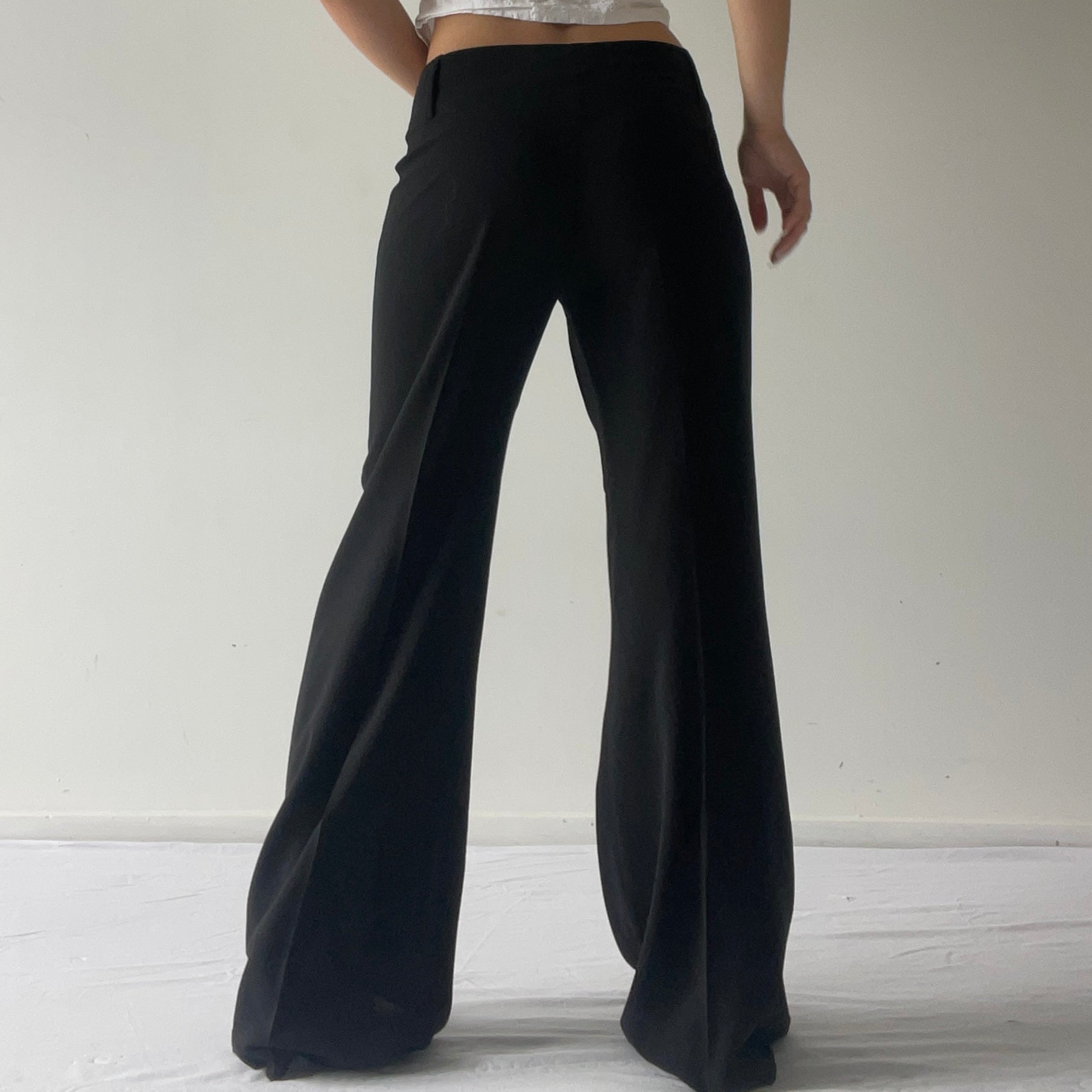 Cue Wool Wide Leg Pants | M