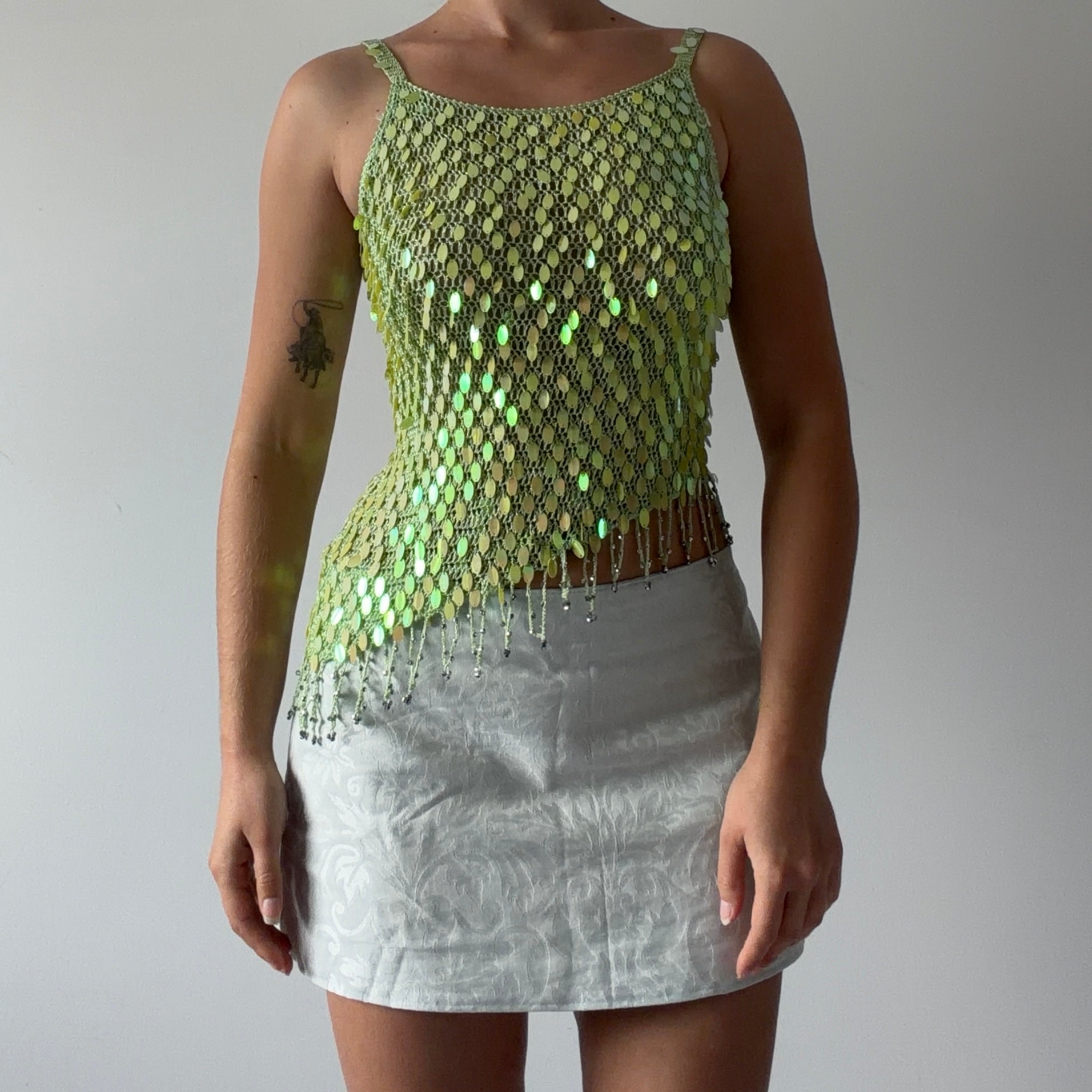 Sequin Crochet Top | 6-8