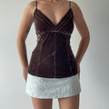 No Boundaries Velvet Cami Top | XL