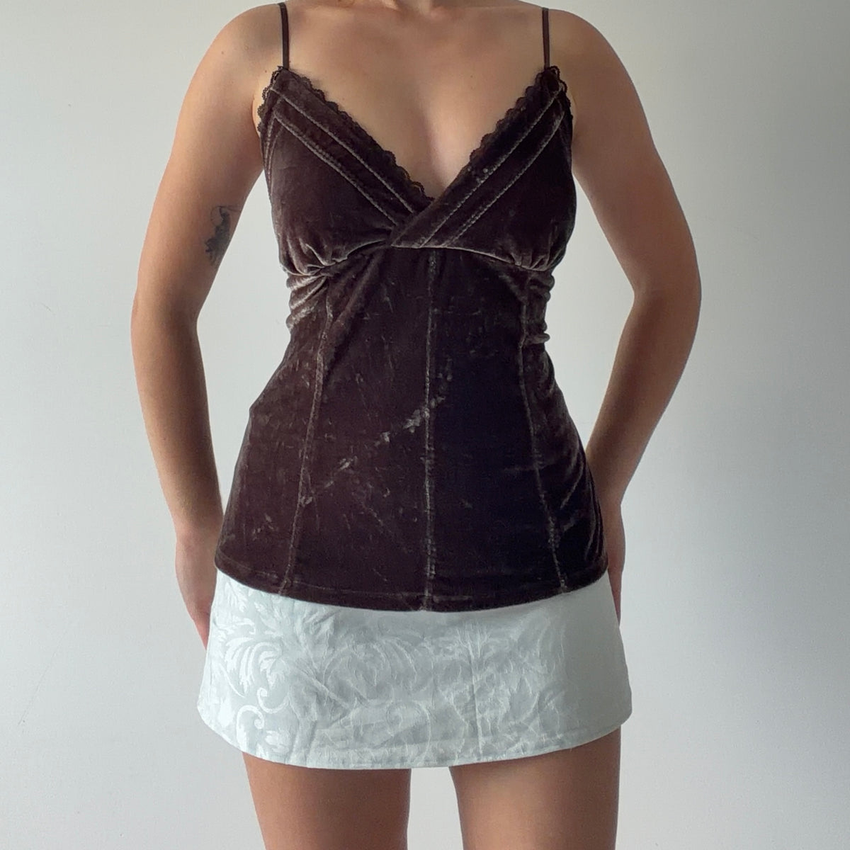 No Boundaries Velvet Cami Top | XL