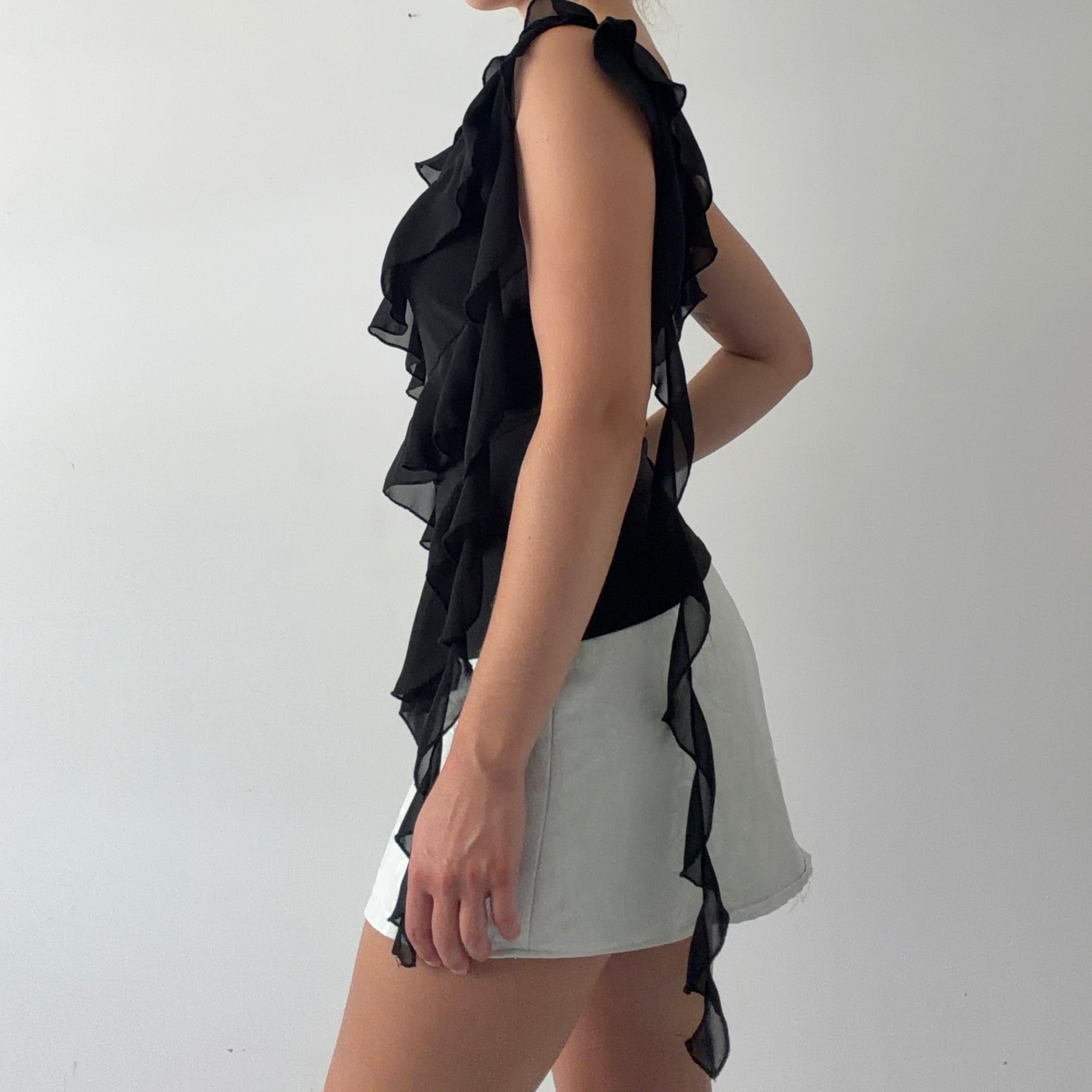 Spiral Ruffle Cami | 10-12
