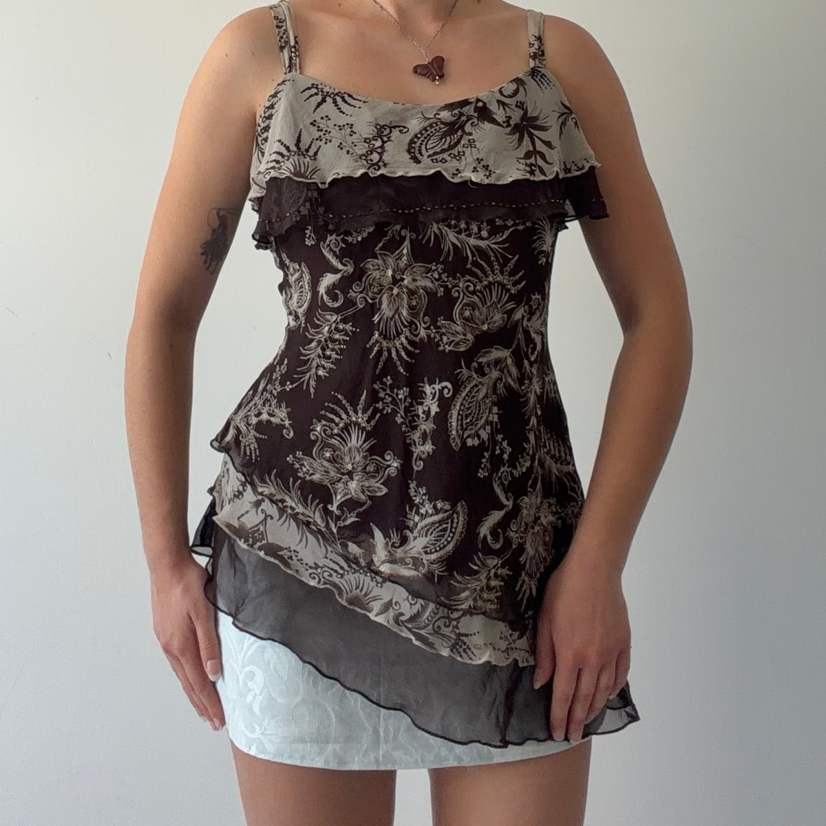New York City Design Silk Paisley Cami | L-XL