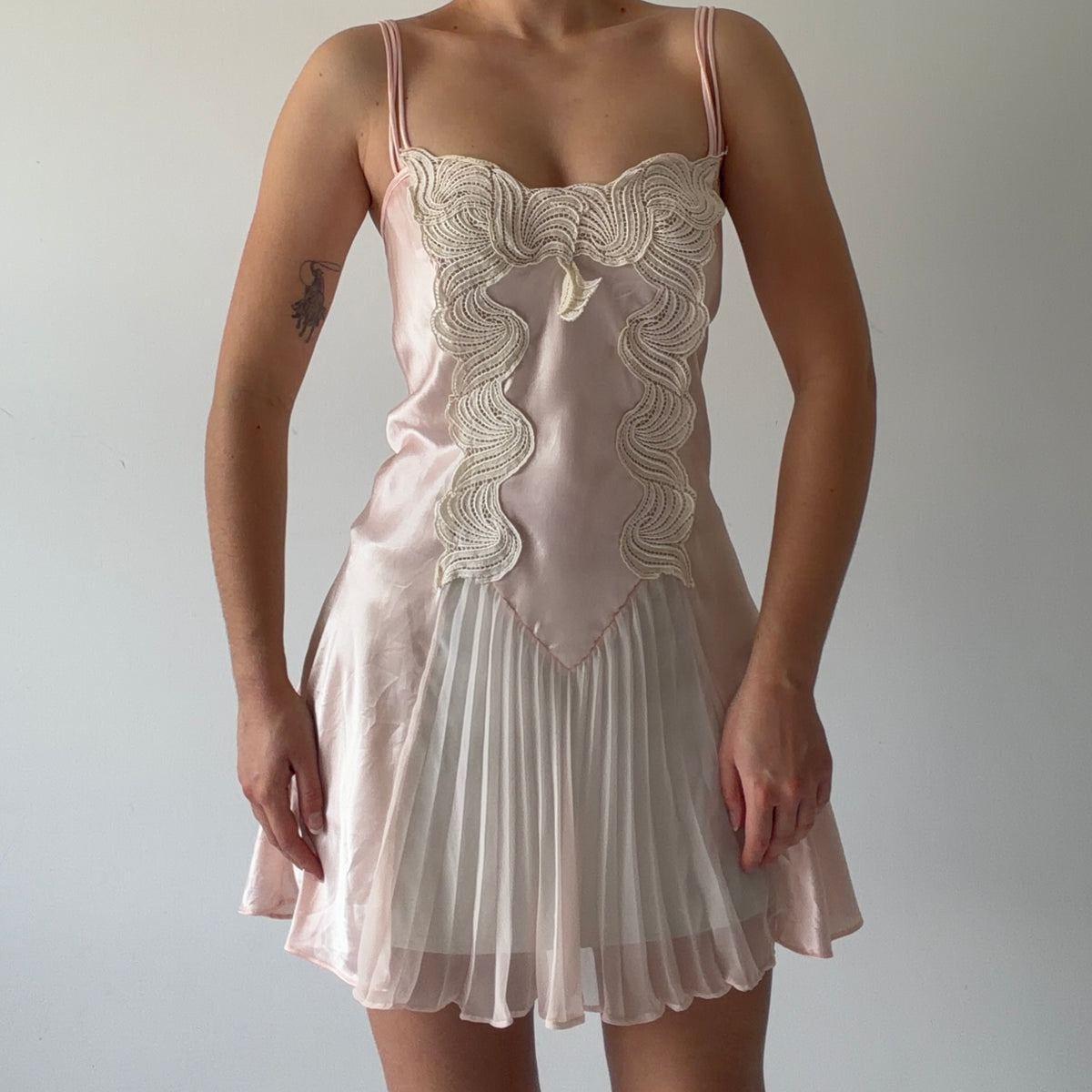 Flora Nikrooz Satin Slip Dress | L