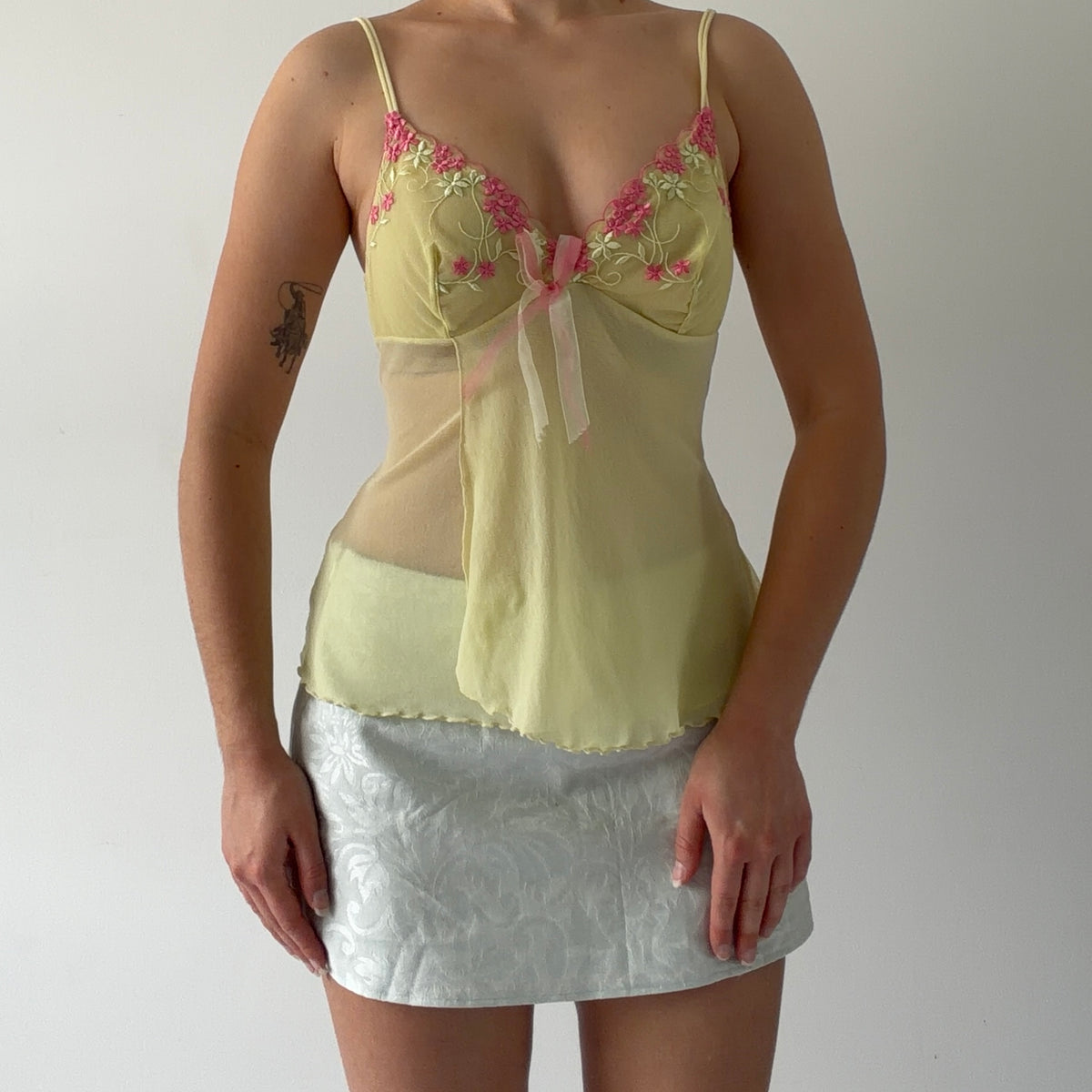 Victoria's Secret Mesh Babydoll Cami | S
