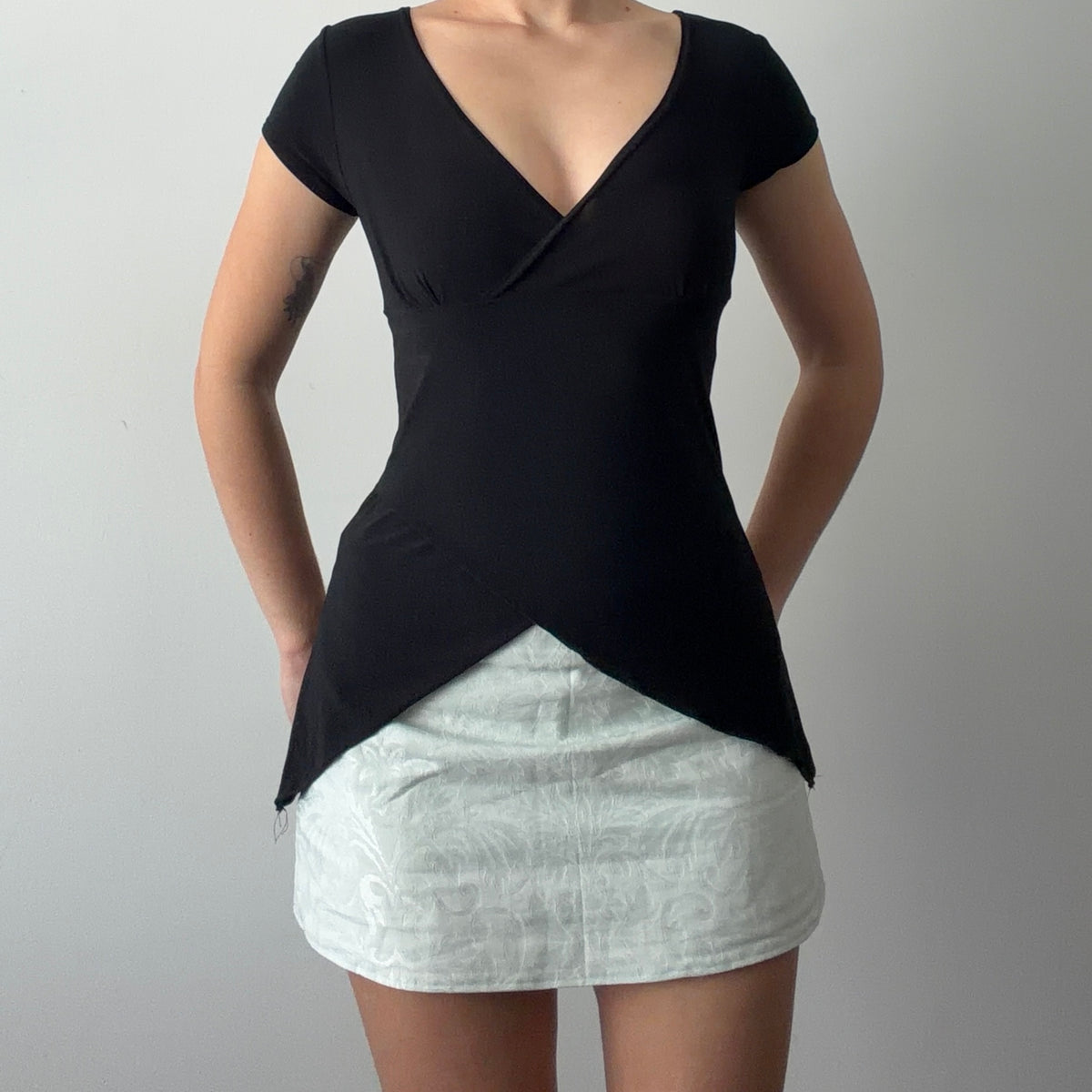 Dynamite Asymmetric Babydoll Top | M