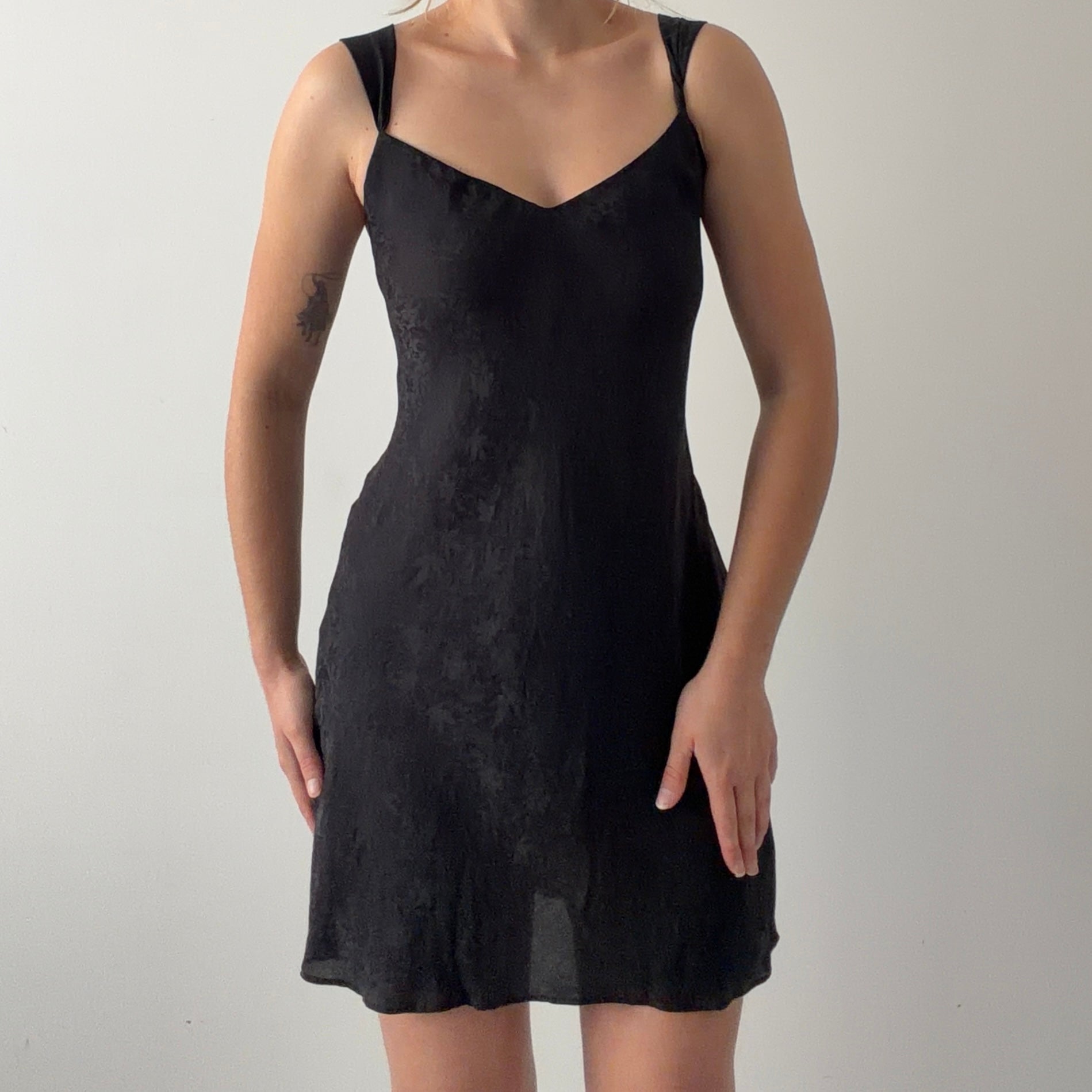 August Silk Slip Dress | L