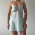 Secret Treasures Lace Babydoll Slip | Baby Blue | L