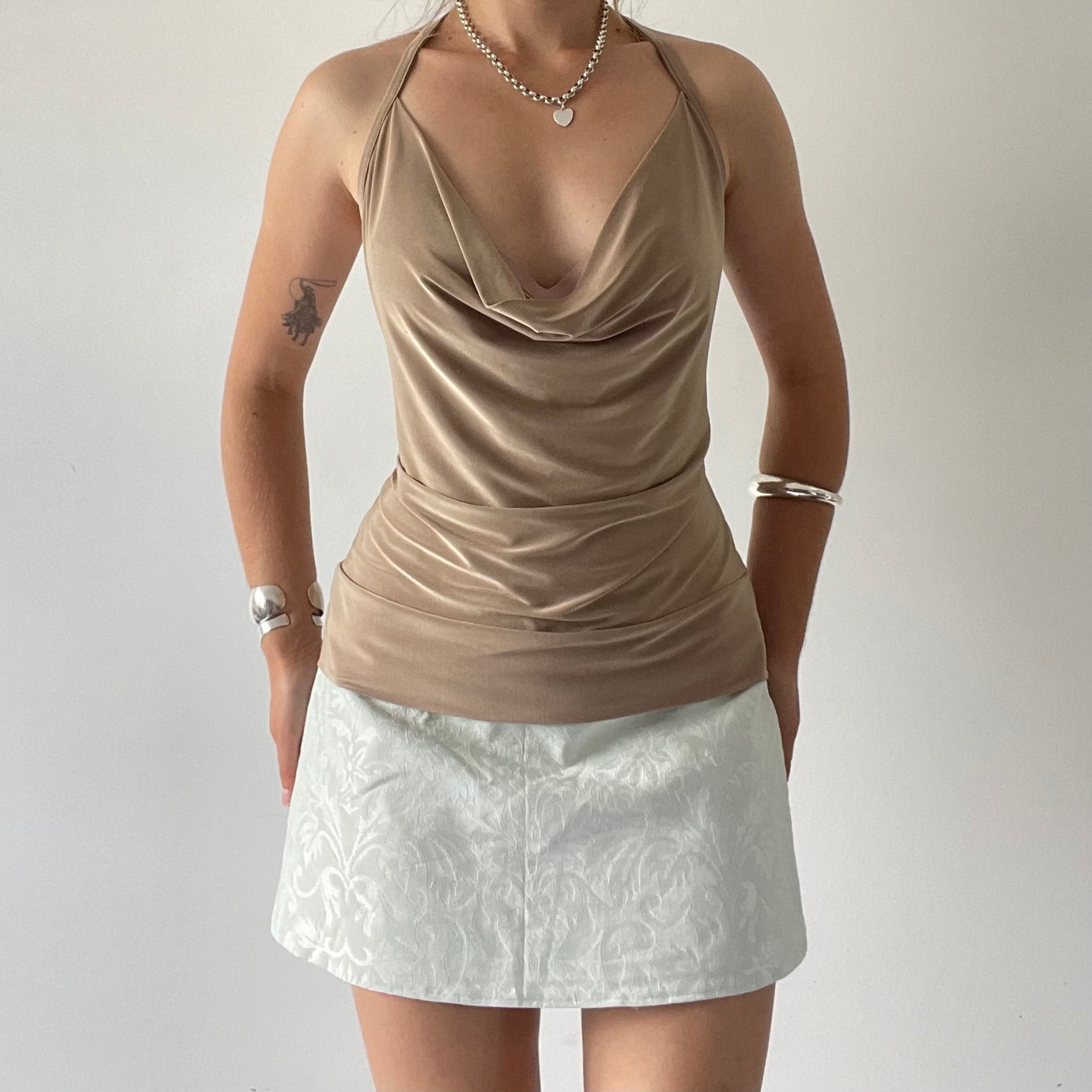 90s Glassons Cowl Party Top | 12-14