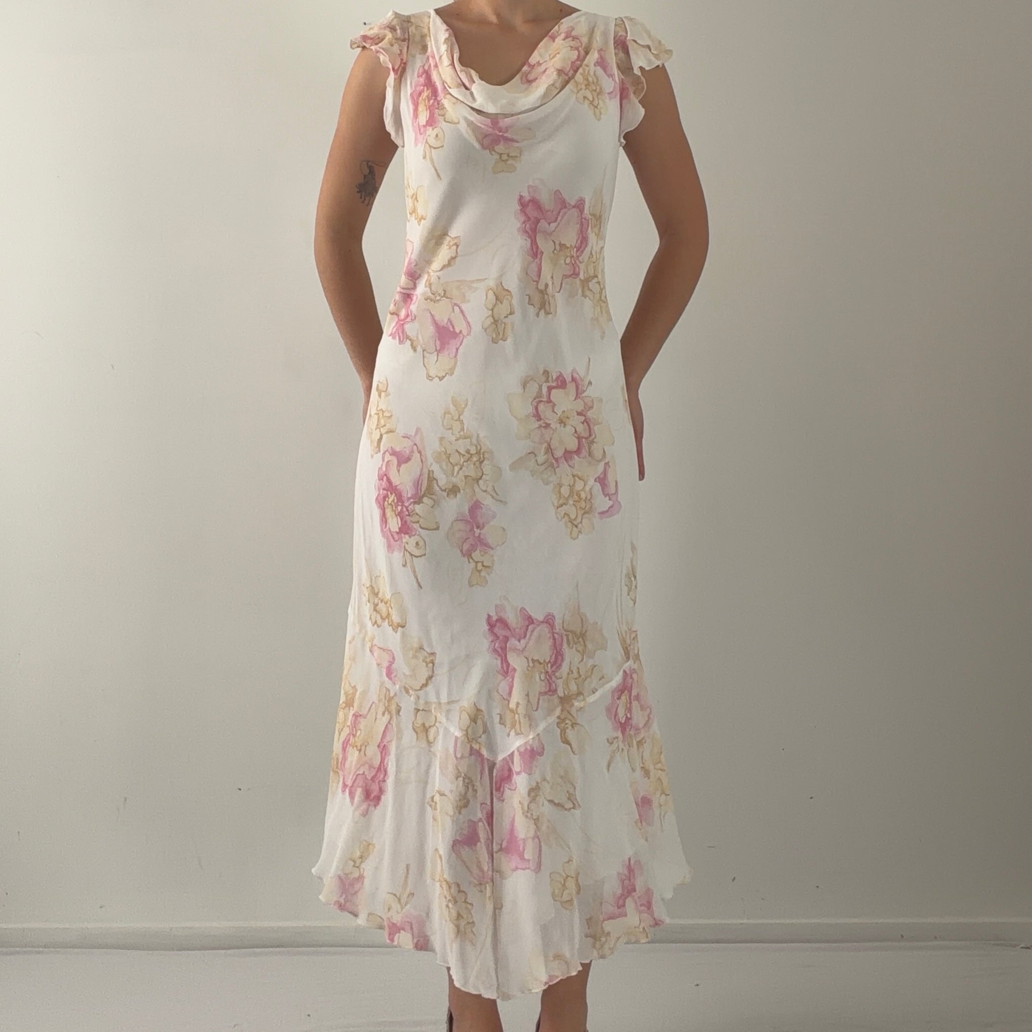 Satsuma Cowl Floral Midi Dress | 14-16
