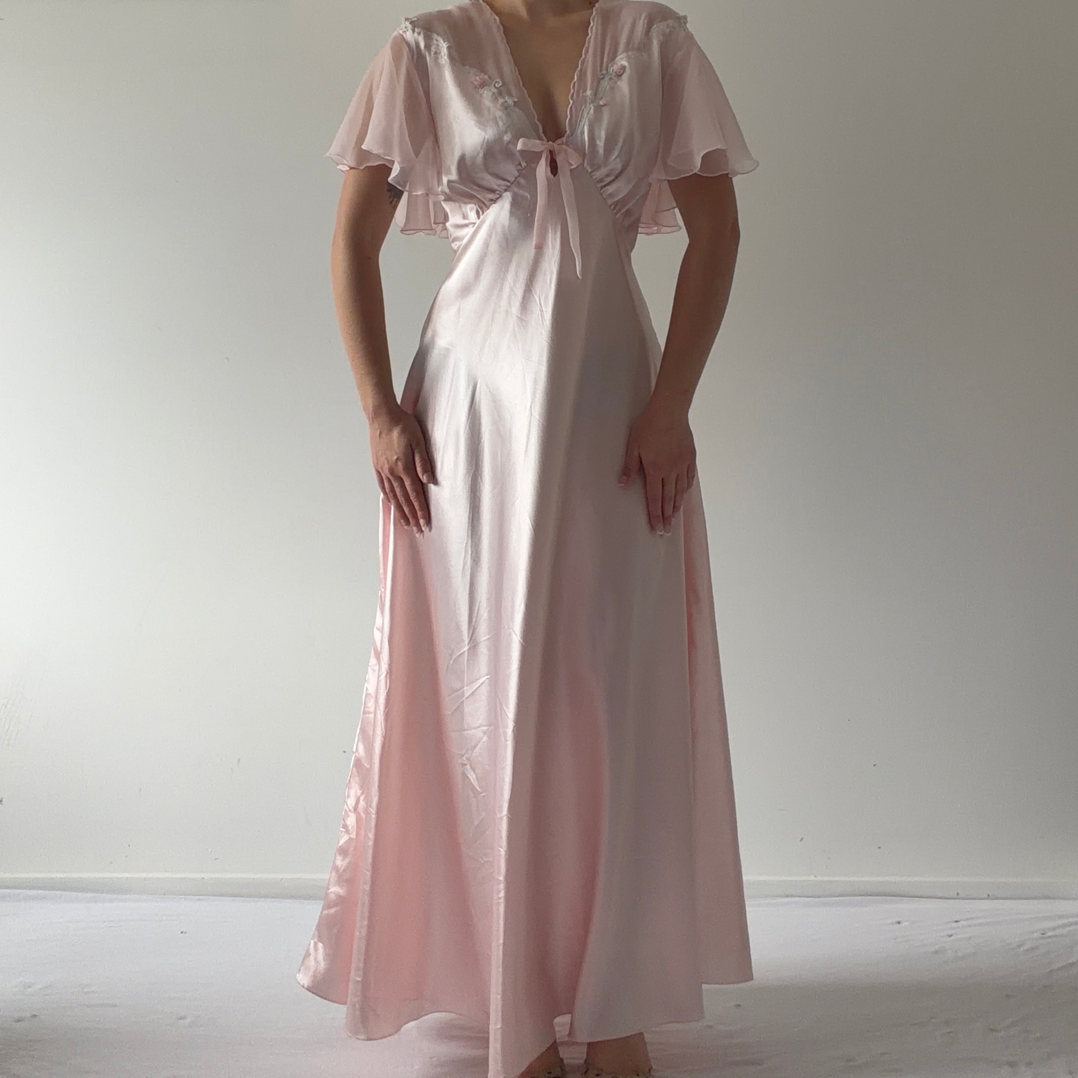 Victoria's Secret Gold Label Satin Maxi | M