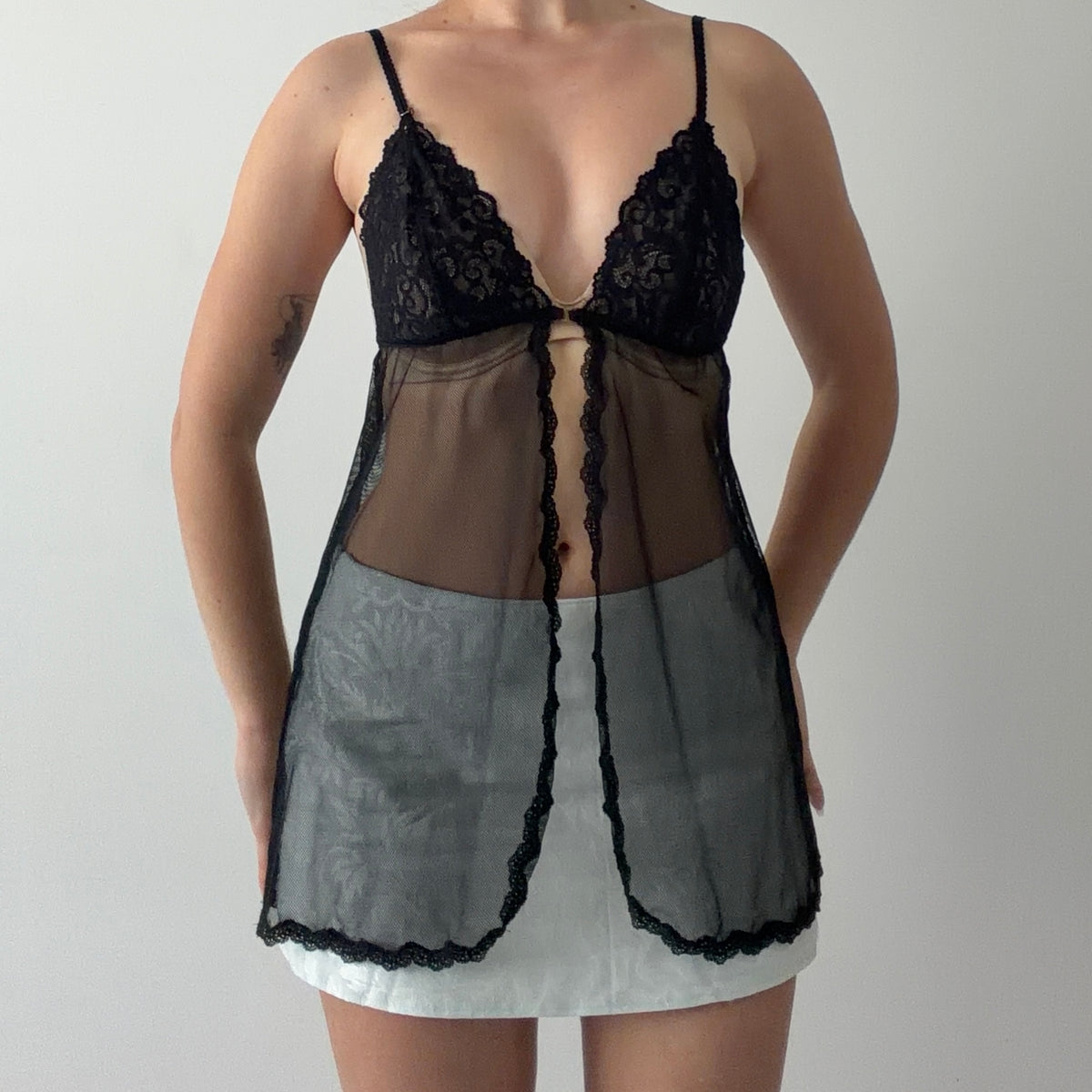 Victoria's Secret Lace Babydoll Top | S