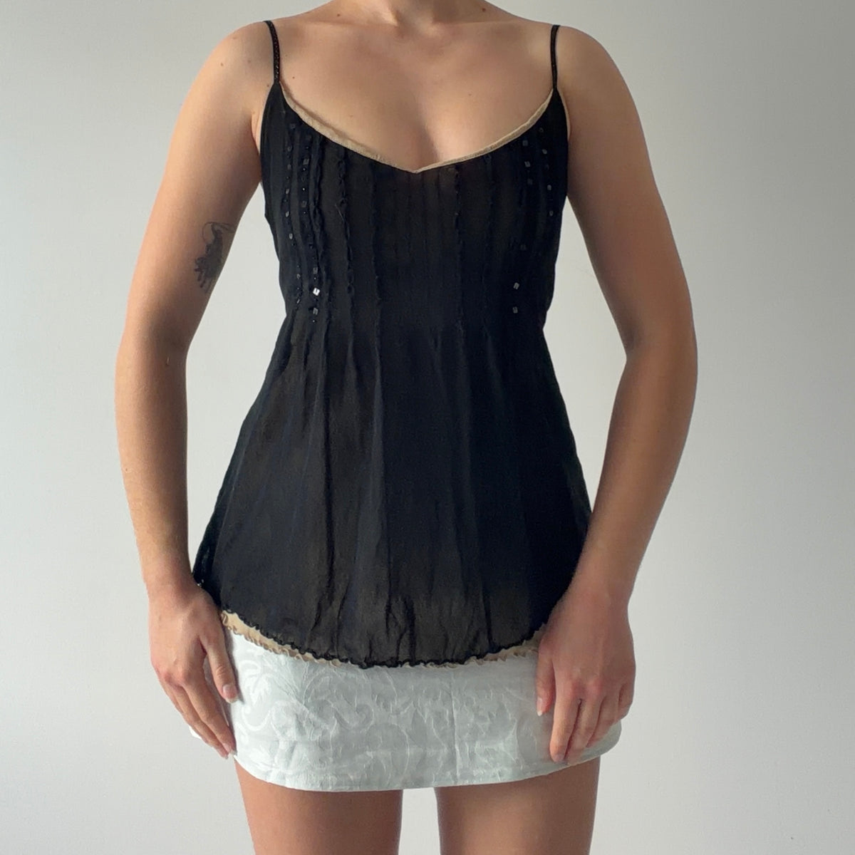 The Limited Sequin Mesh Cami | M