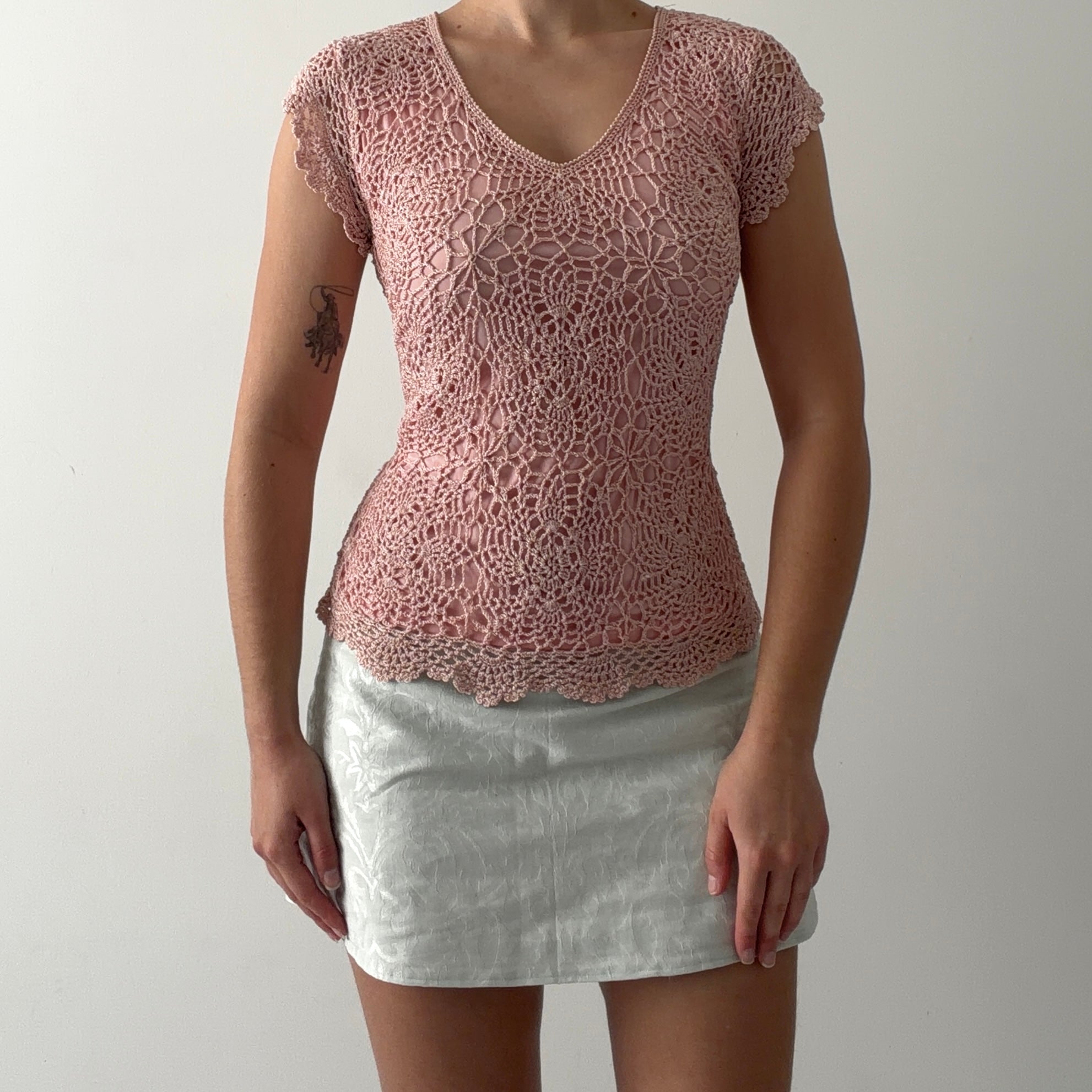 00s Crochet Top | M