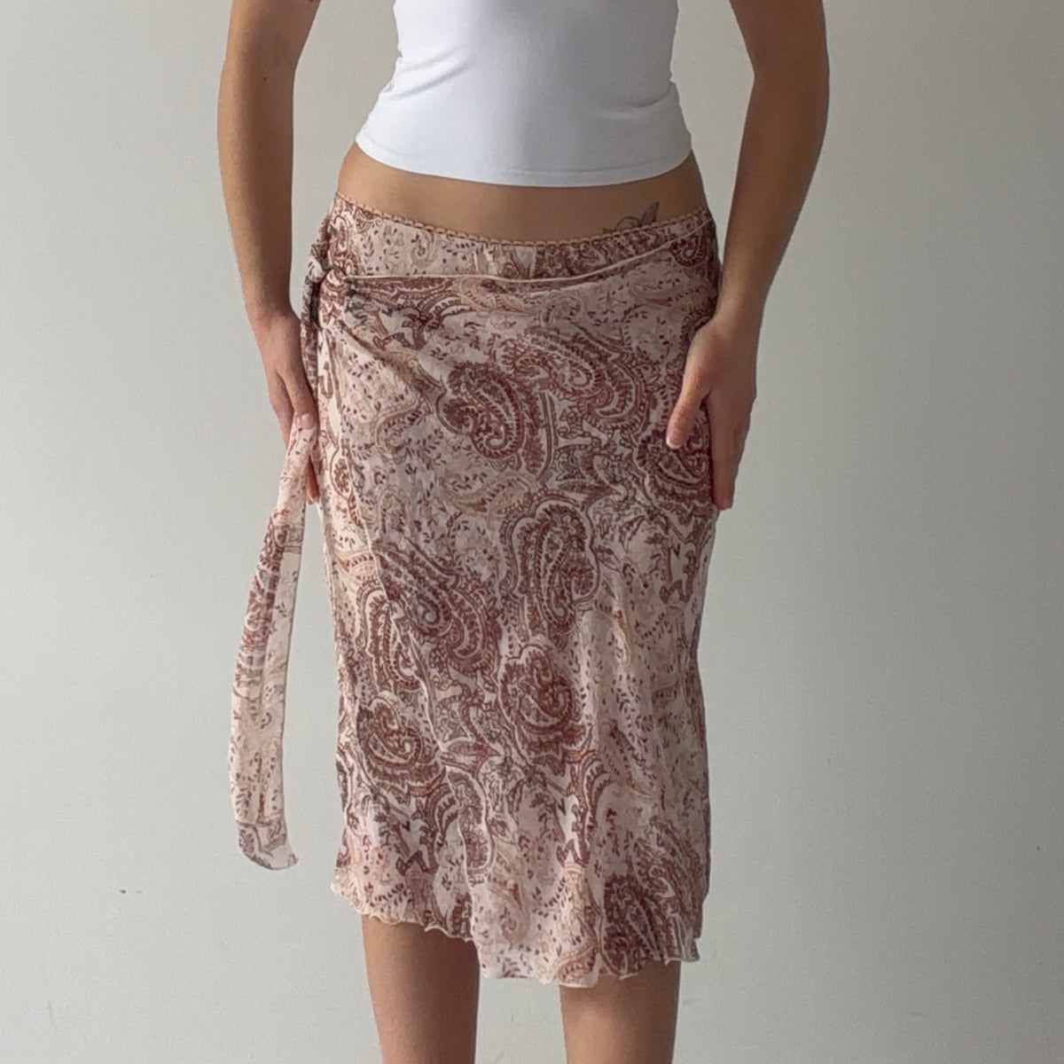 Mimi Chica Paisley Midi Skirt | 6-8