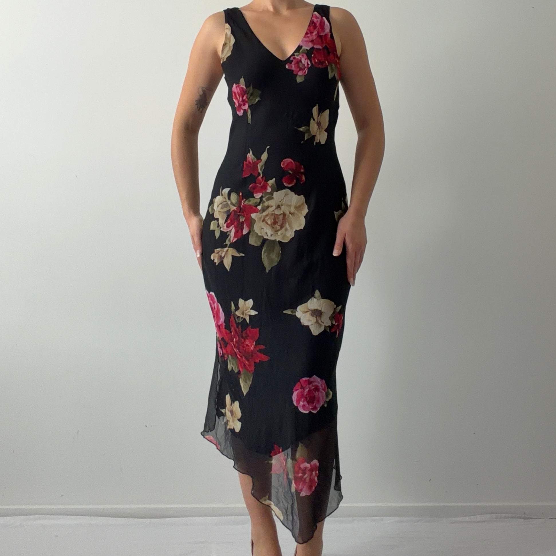 Italian Floral Midi Dress | 8-10