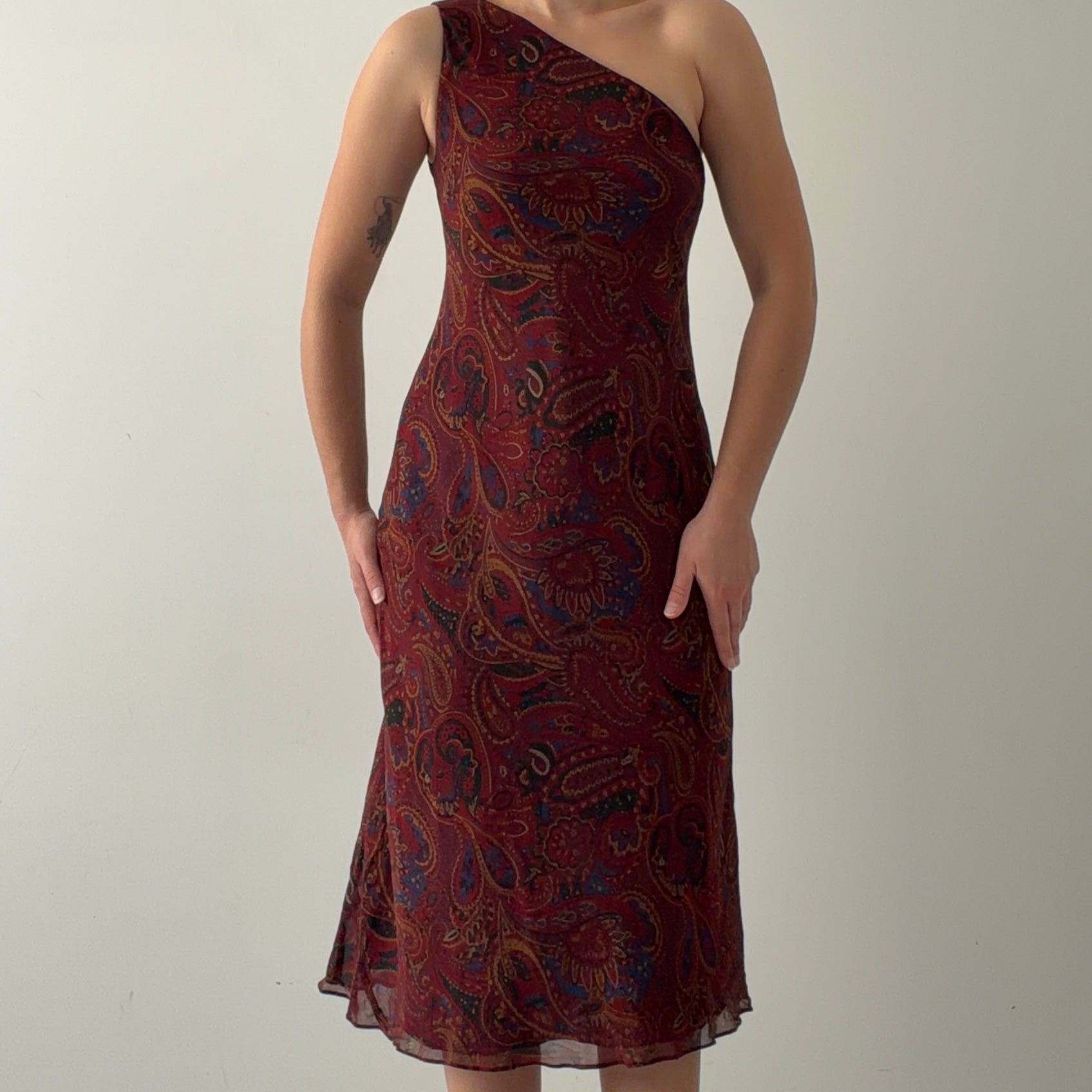 Ralph Lauren Silk Midi Dress | S