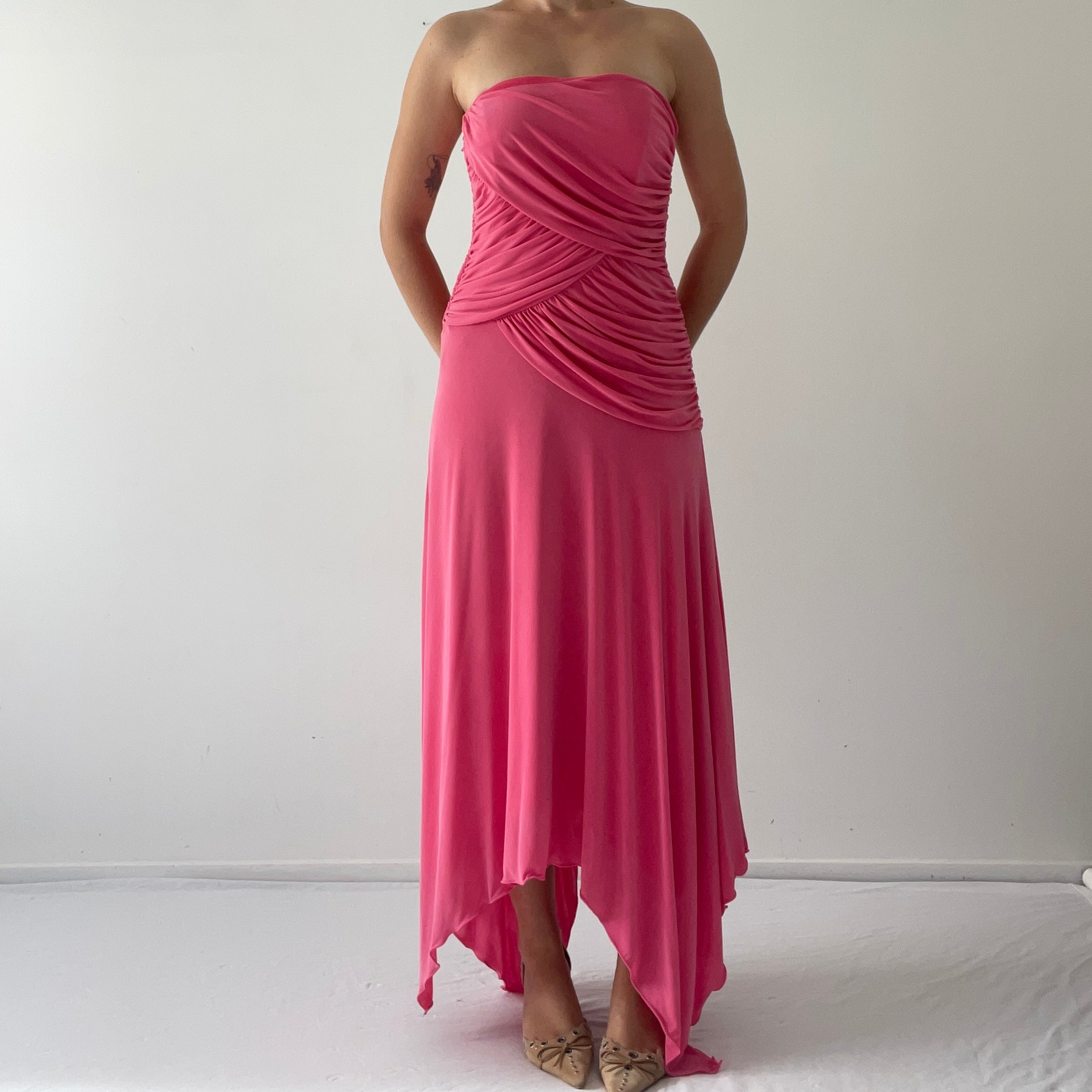 Studibaker Asymmetric Strapless Dress | Made In Australia | 10-12