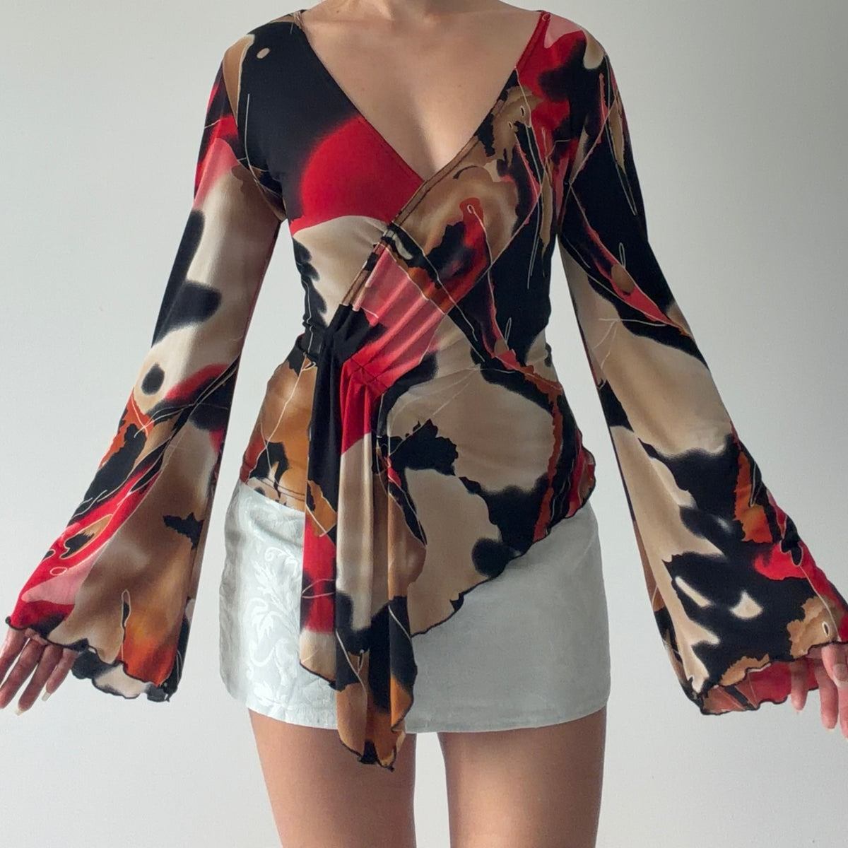 Joseph Ribkoff Bell Sleeve Top | M-L