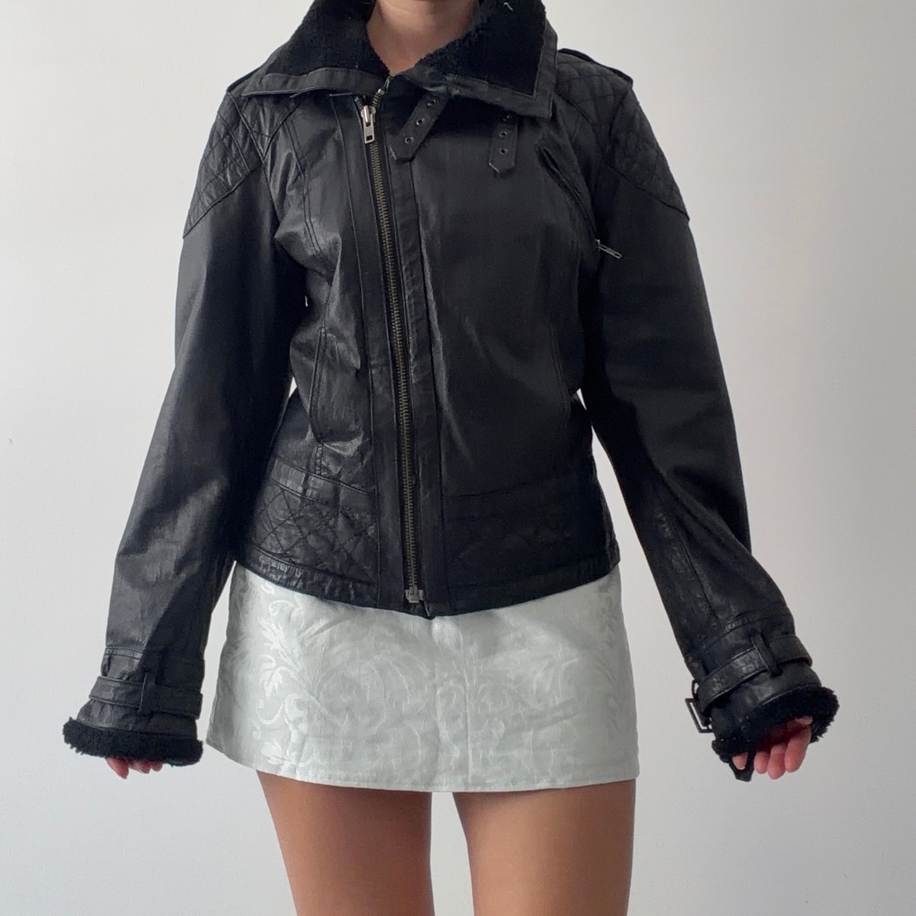 Jeanswest Leather Biker Jacket | 14-16