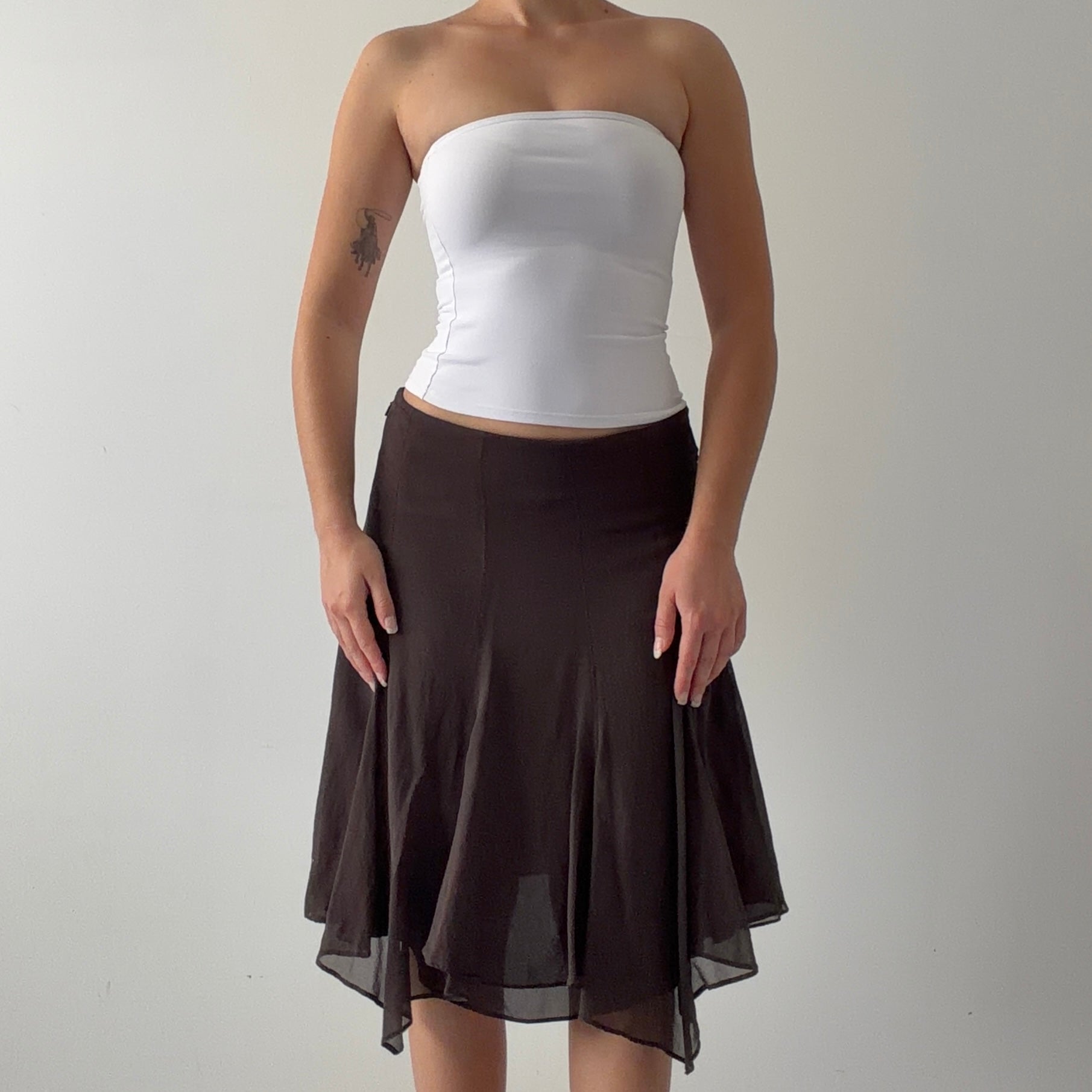 Ted Baker Silk Midi Skirt | 6-8