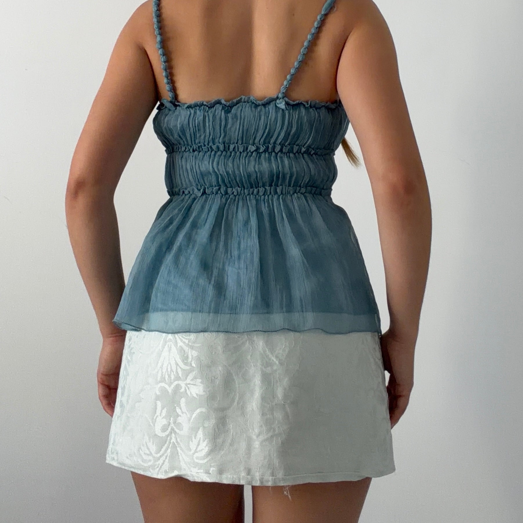 Max Studio Silk Babydoll Top | 6-8