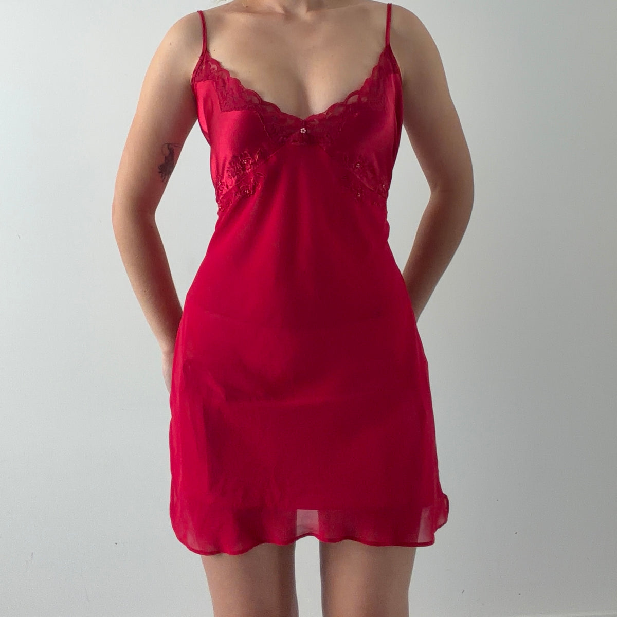California Dynasty Beaded Slip Dress | 10-12