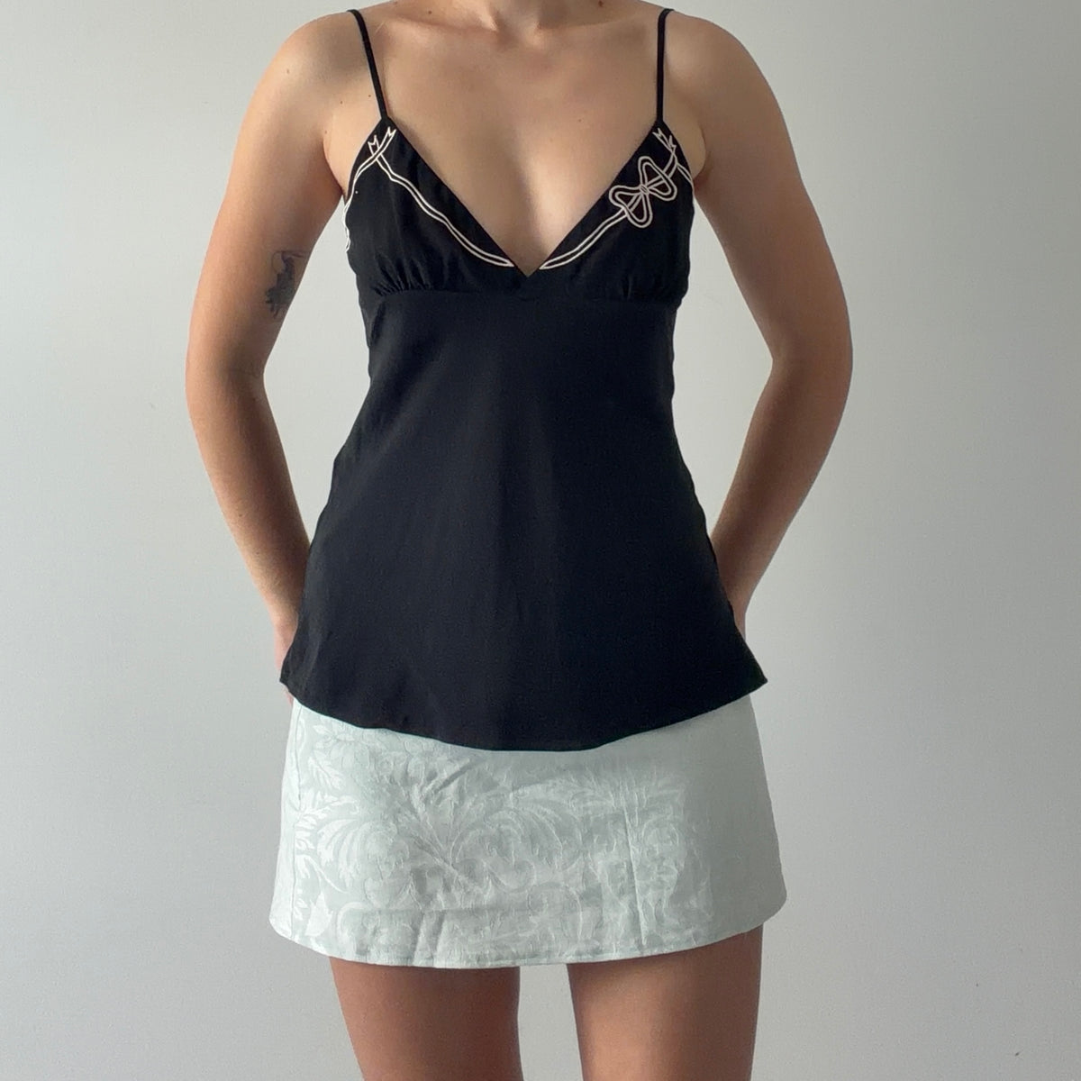 Agent Provocateur Silk Bow Cami | XS