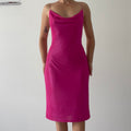 Backless Cowl Midi Dress | Made in Australia | 10-12