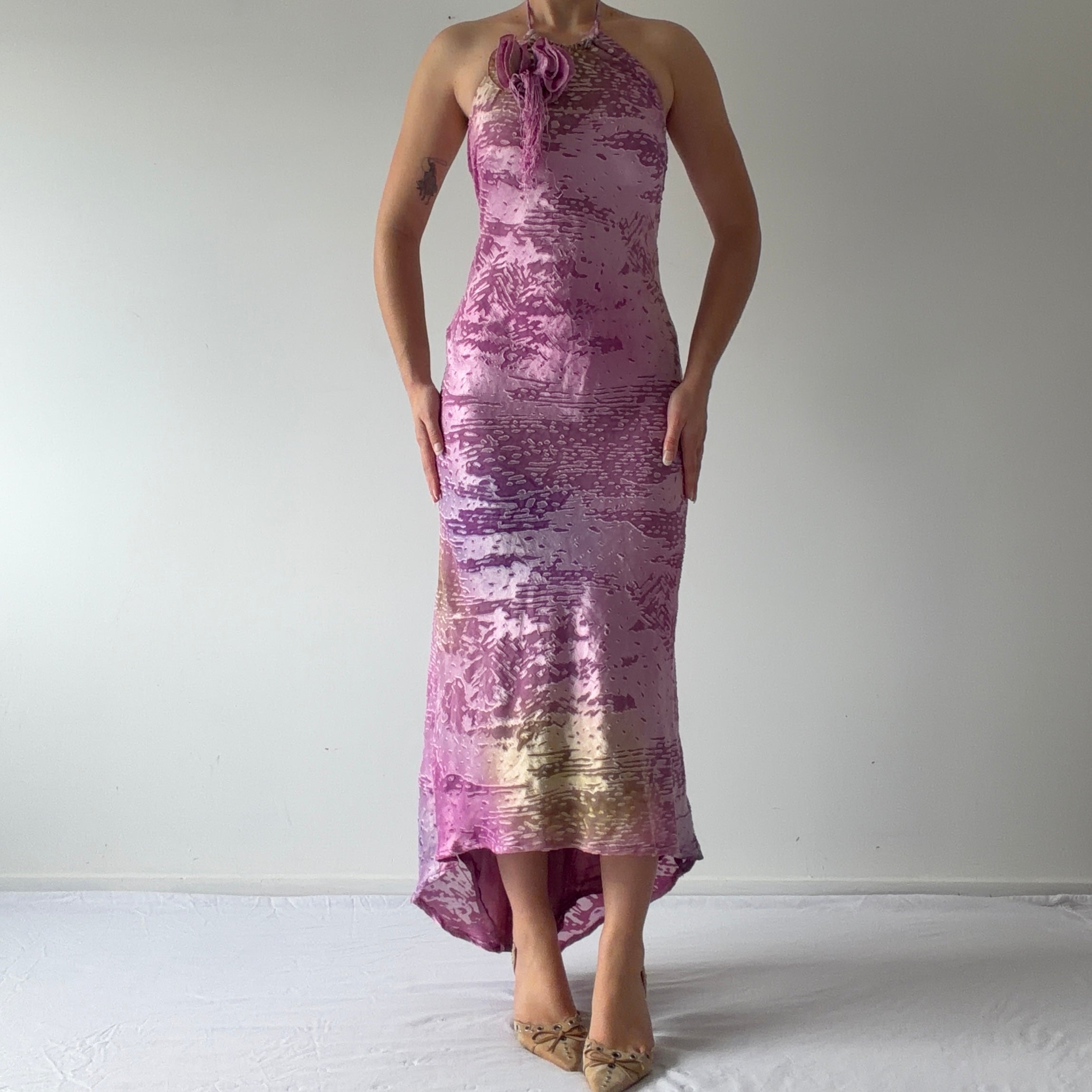 Brasilia Velvet Burnout Maxi Dress | S