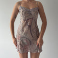 Victoria's Secret Paisley Mini Slip Dress | L