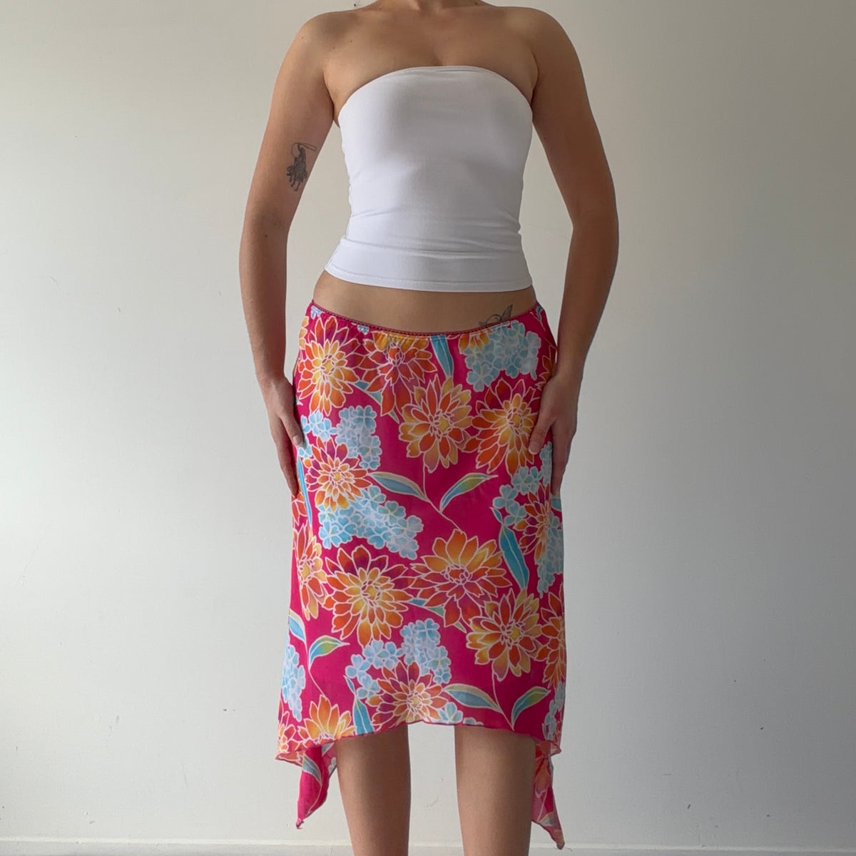 Giorgio Fiorlini Asymmetric Midi Skirt | S