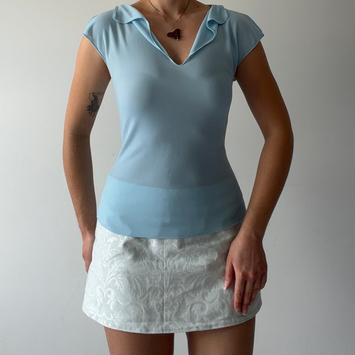Vixen Baby Blue Tank Top | M