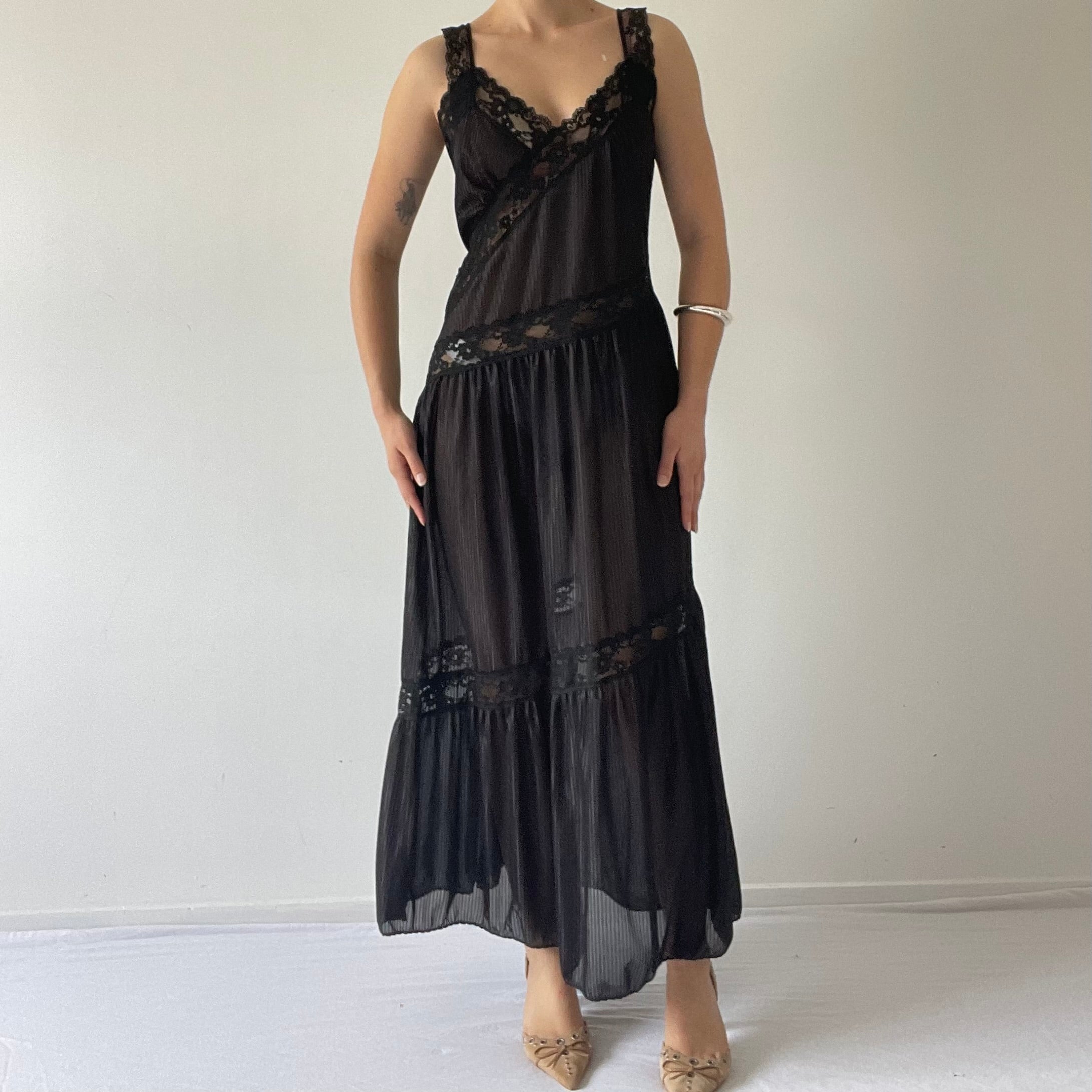 Lingerie Lace Slip Dress | 10-12