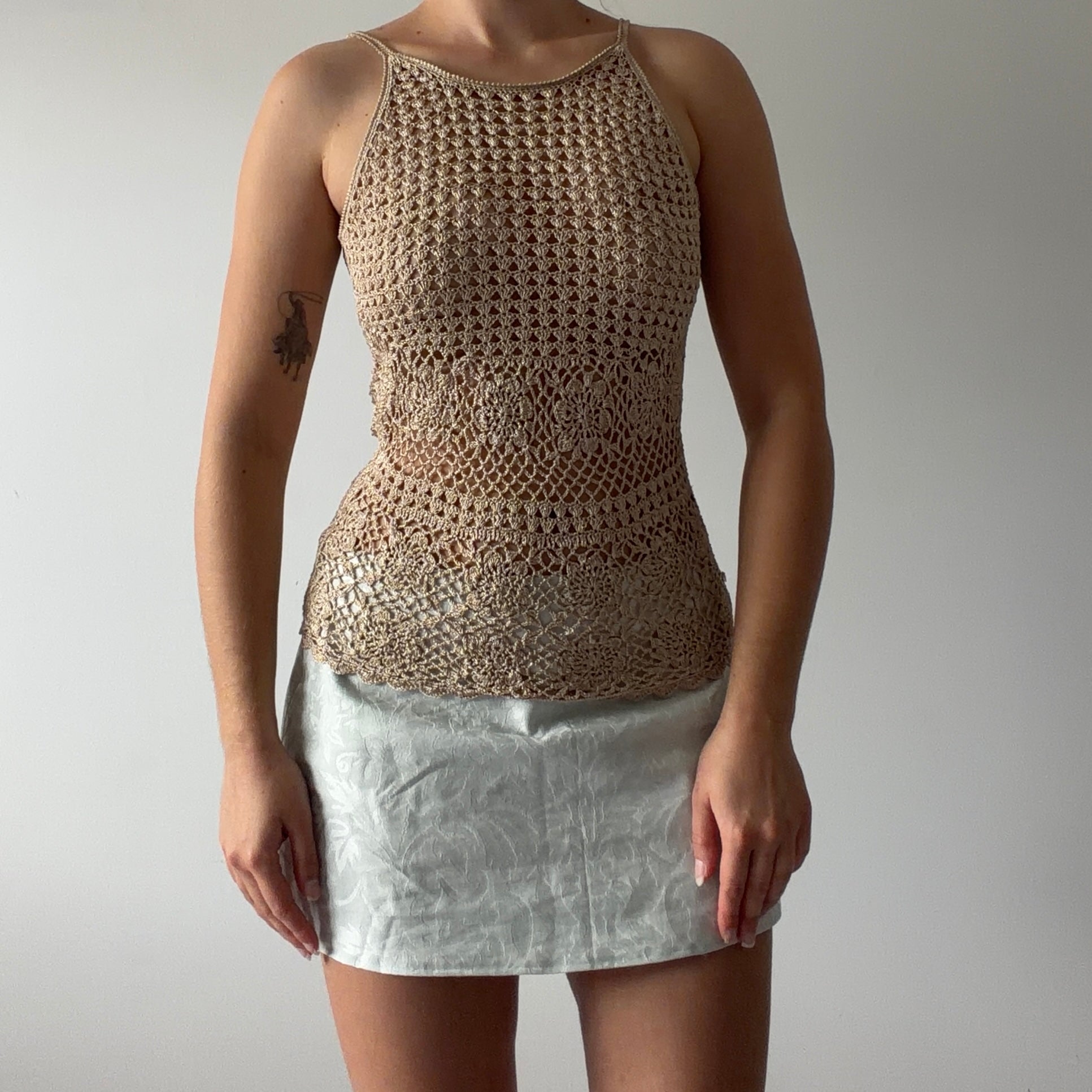 Glittery Crochet Top | 6-8