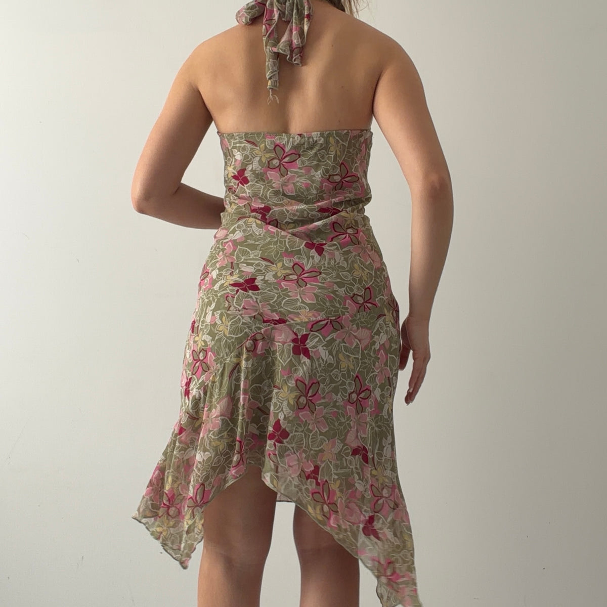 Hot Kiss Halter Midi Dress | S-M