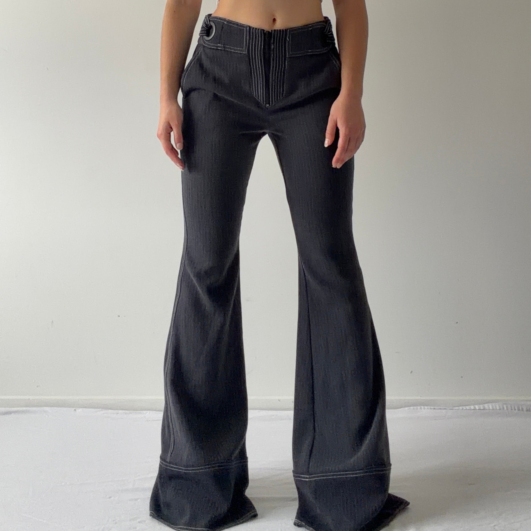 Shoulder Super Flare Pants | 8-10