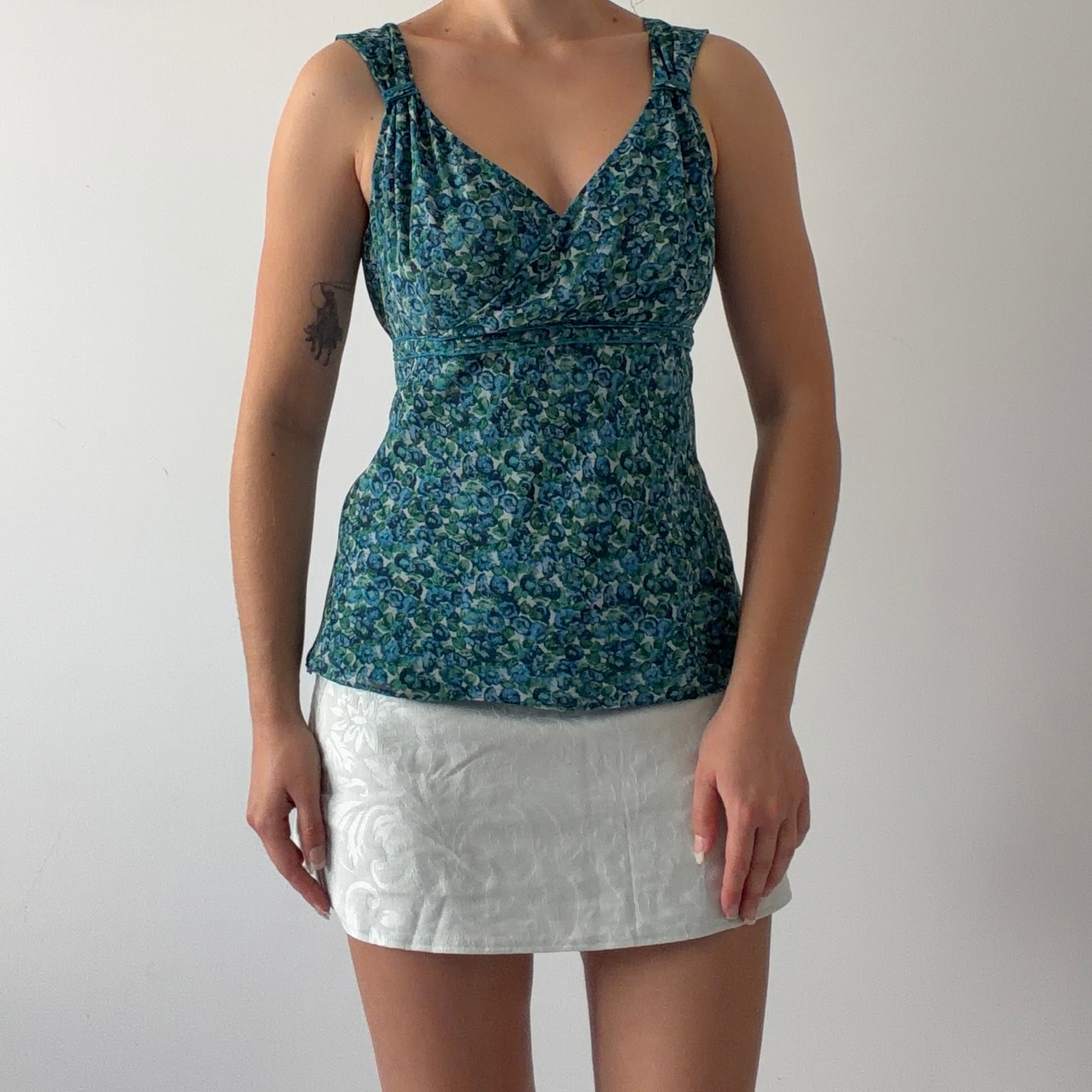 Ann Taylor Silk Babydoll Top | 8-10