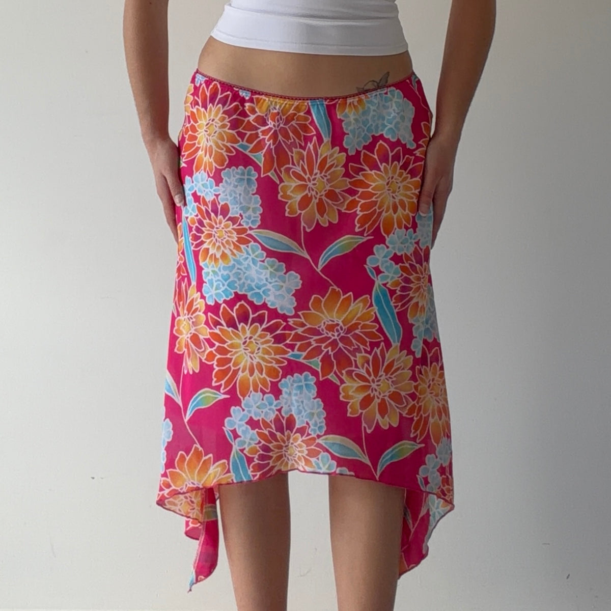 Giorgio Fiorlini Asymmetric Midi Skirt | S